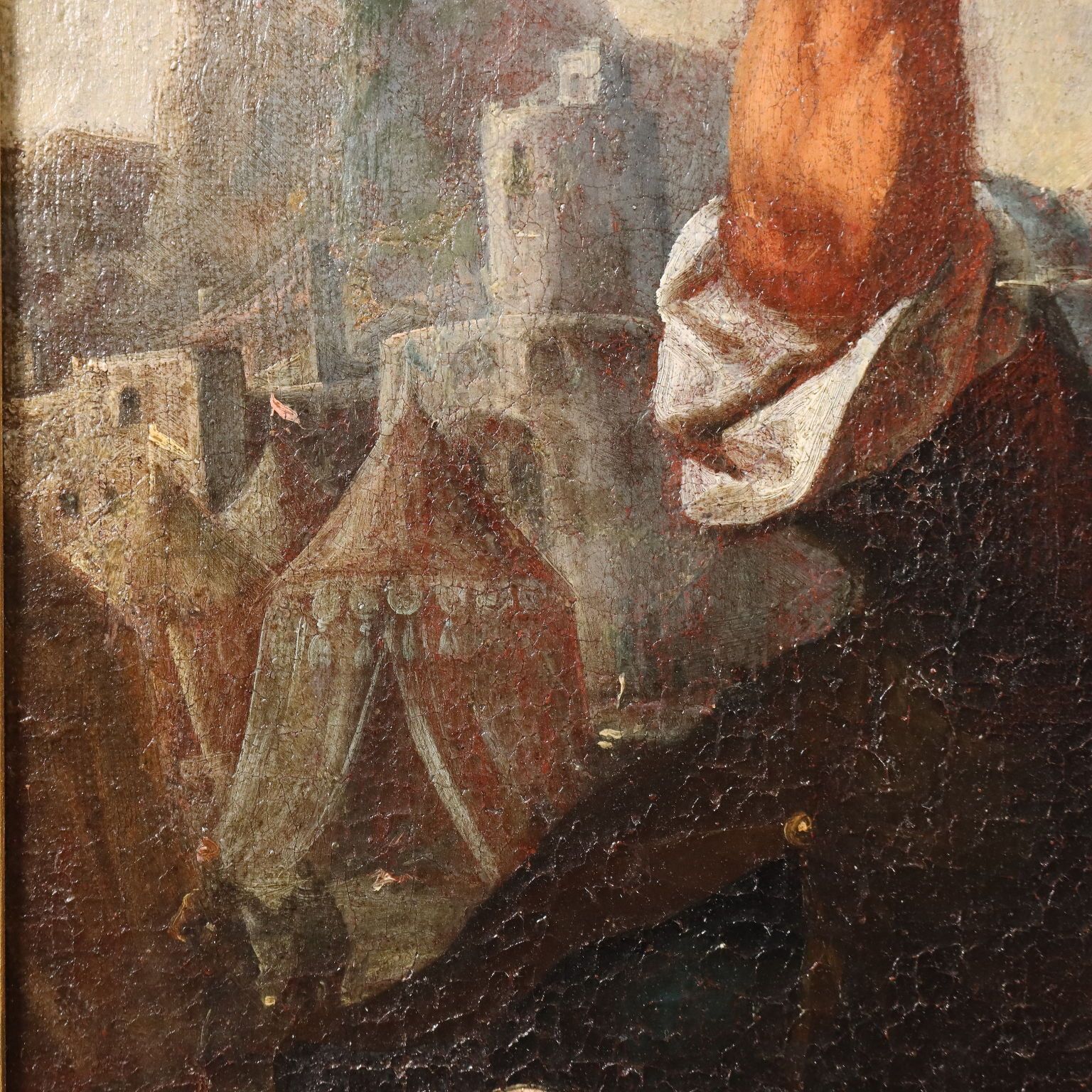 Art Tableau d'époque, huile sur toile « Une demande de clémence », XVIIe siècle photo