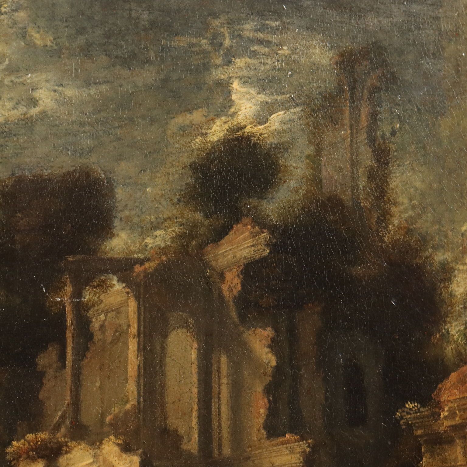 Antique Painting Attributed To Pieter De Witte II Oil On Canvas '600 photo Art