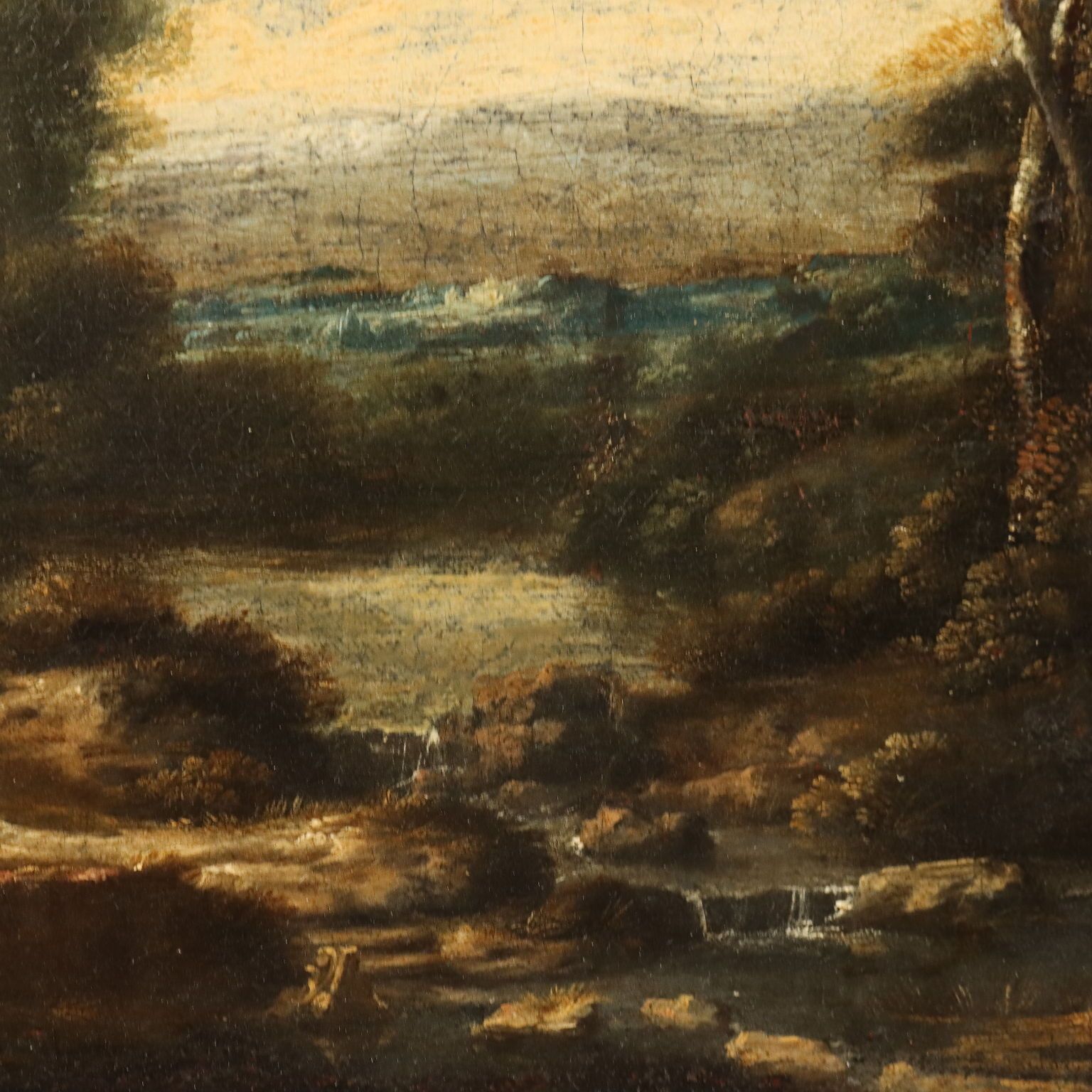 Antique Painting Attributed To Pieter De Witte II Oil On Canvas '600 photo vinterior