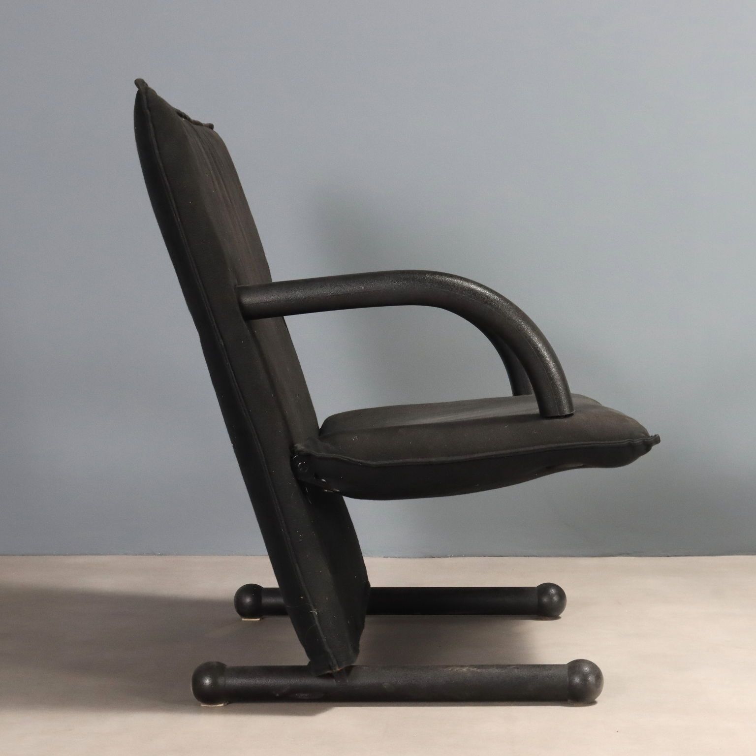 Fauteuils Arflex T Line en cuir, par Burkhard Vogtherr, Italie, années 1980 photo vinterior