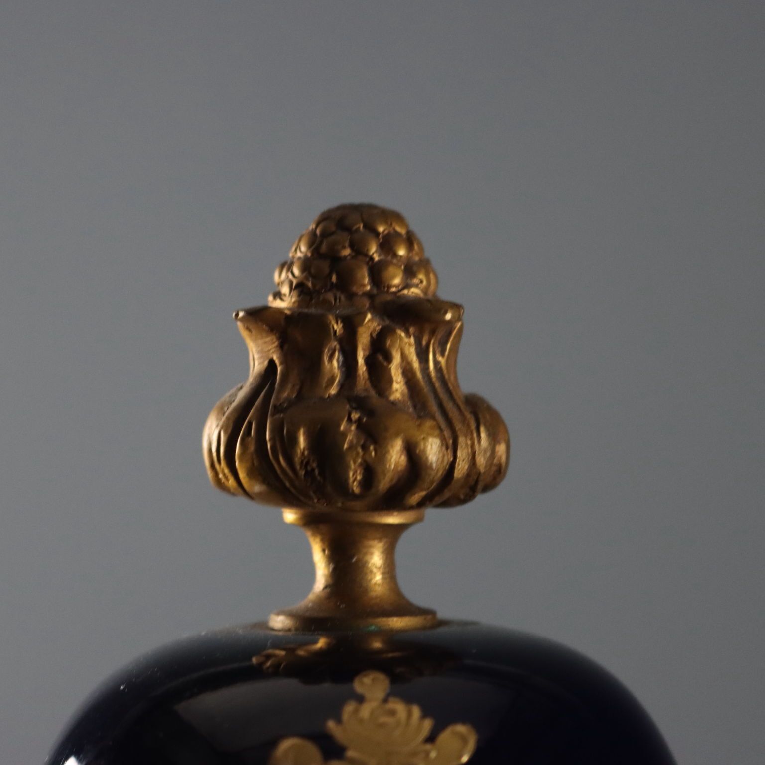 Antique Sèvres Porcelain Vase Gold Decorations France XX Century photo Home Decor