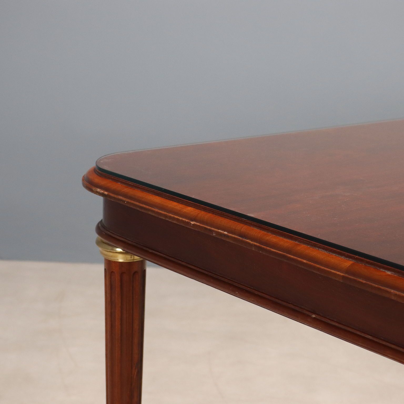 Antique Table Mahogany Gilded Bronze Glass United Kingdom '900 photo Furniture