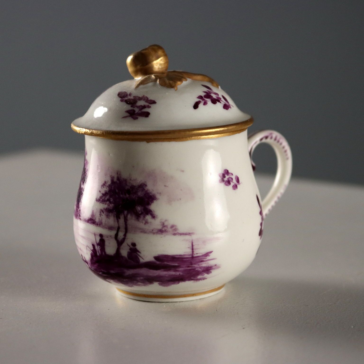 Antique Tray And Cups Sèvres Porcelain France XX Century photo for sale