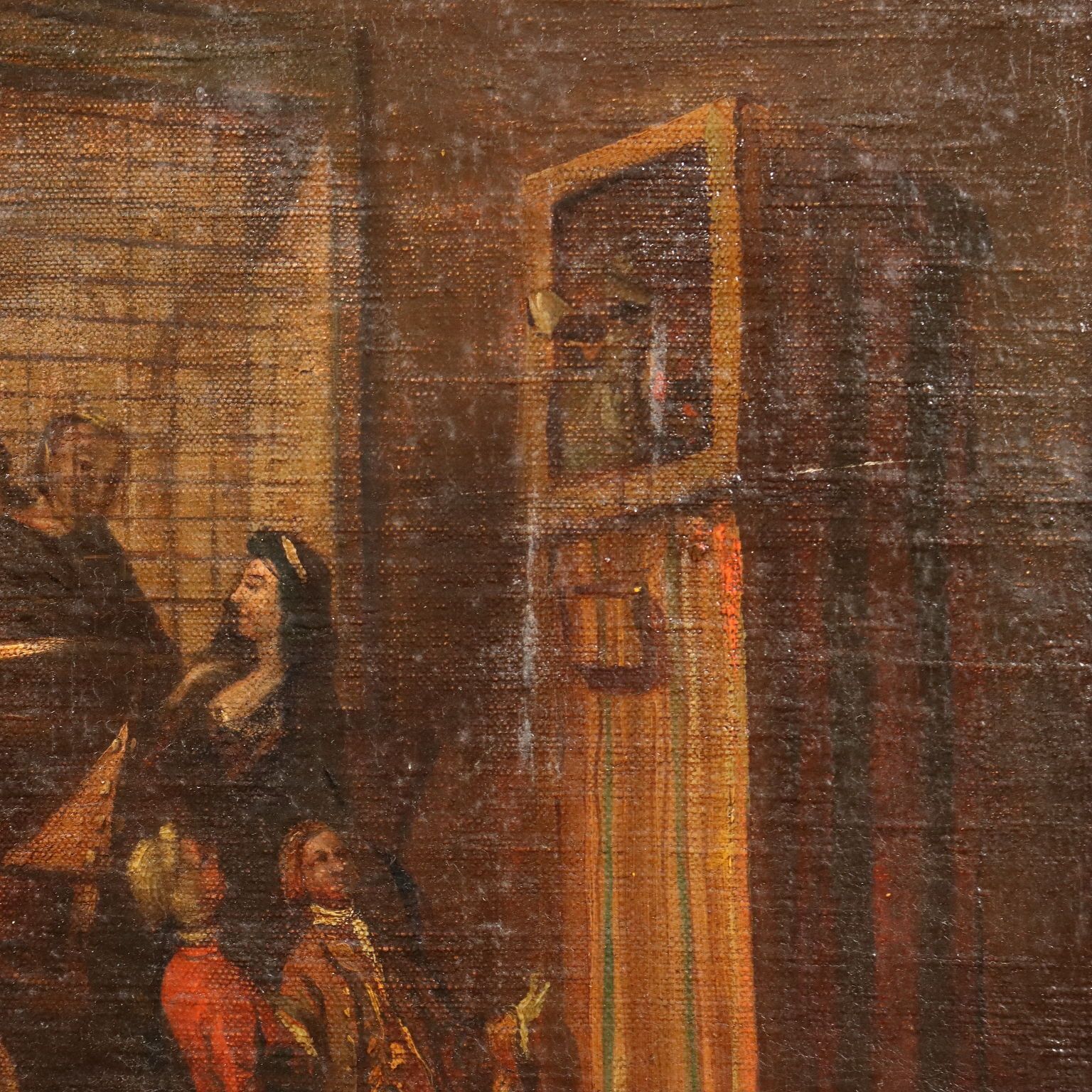 Antique Painting The Parlour Of The Nuns Of San Zaccaria '800 photo buy