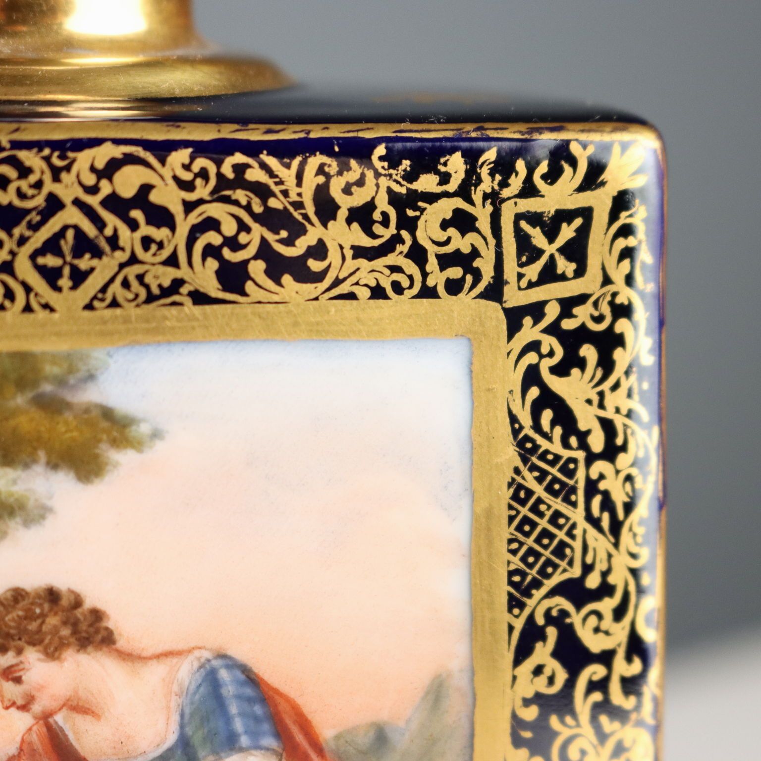 Antique Porcelain Bottle With Paintings Of Mythological Scenes '800 photo 210.0