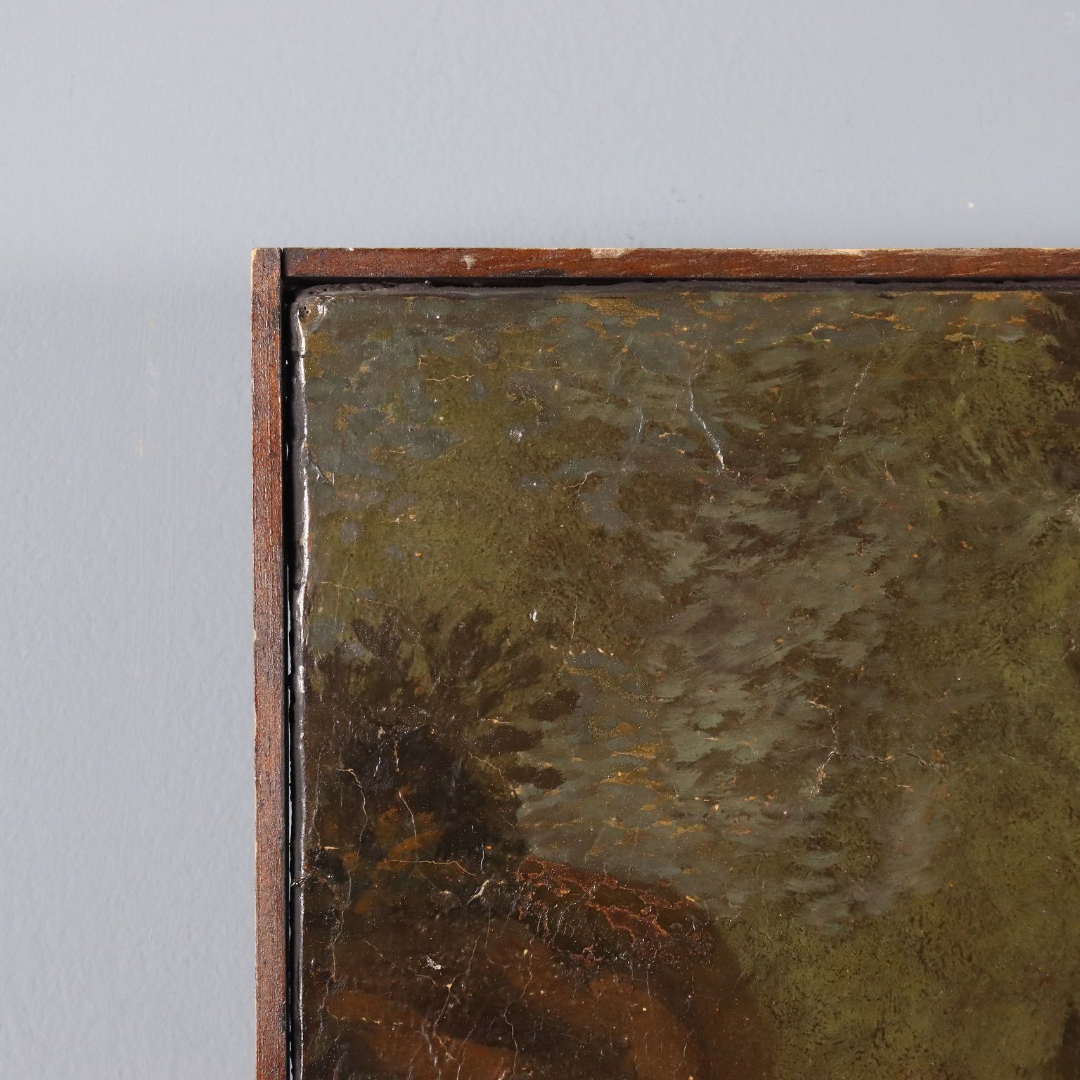 photo furniture Antique Painting Landscape With Figures Oil On Canvas XVIII Century