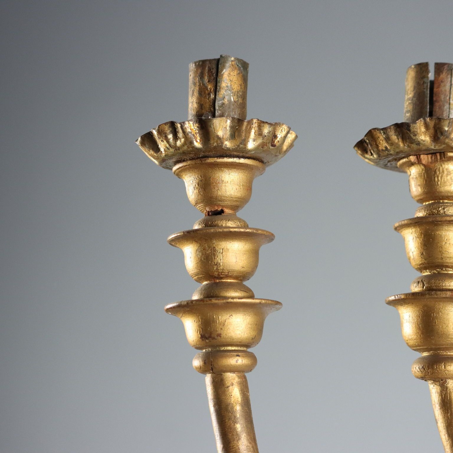 Antique Candelabra Gilded Wood 7 Arms XIX XX Century photo Home Decor