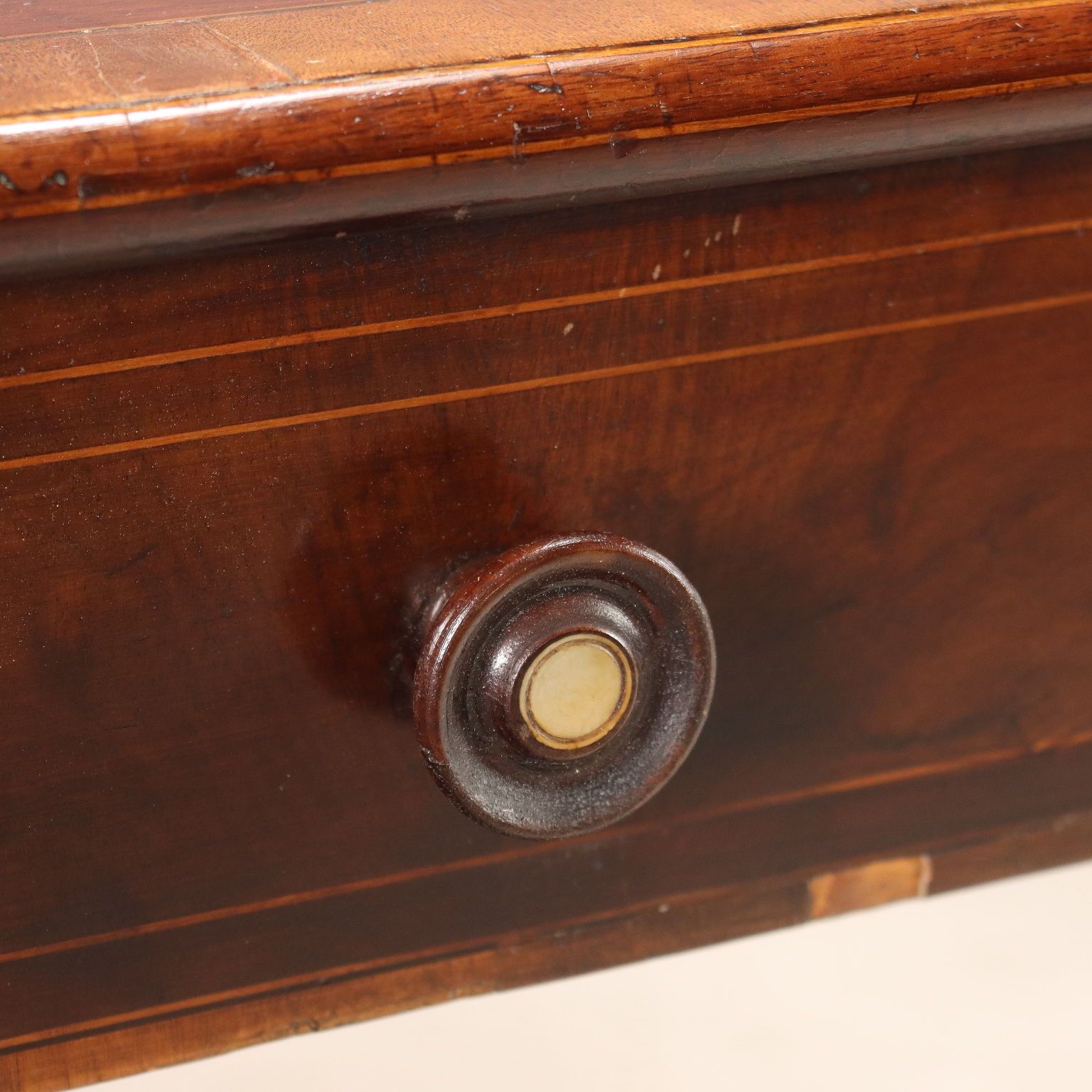 Antique Writing Desk Ebony Maple United Kingdom XX Century photo vintage