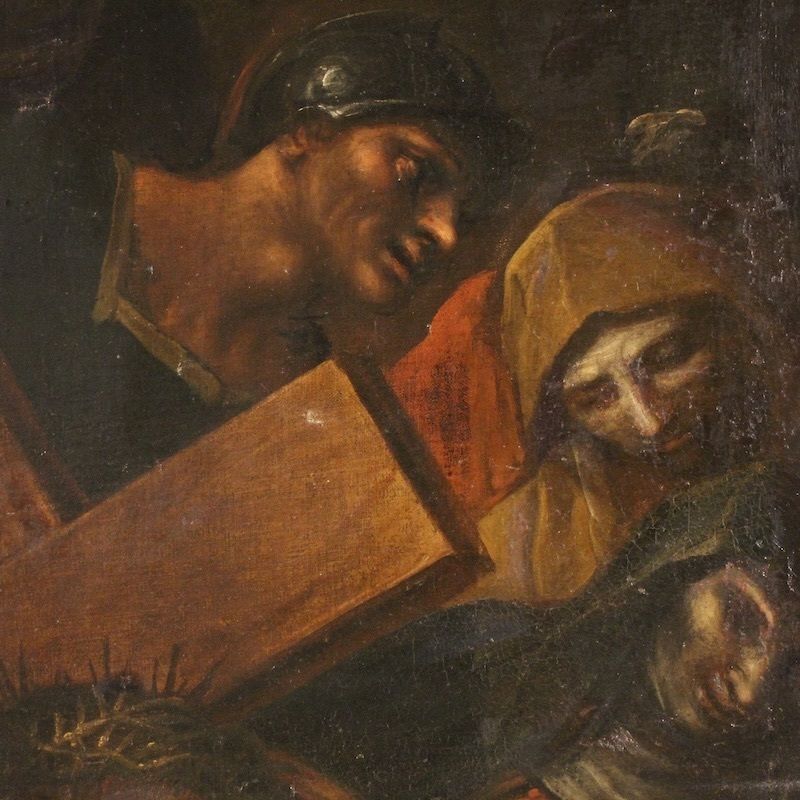 5450.0 Antiek Italiaans schilderij – De kruisweg, 17e eeuw photo
