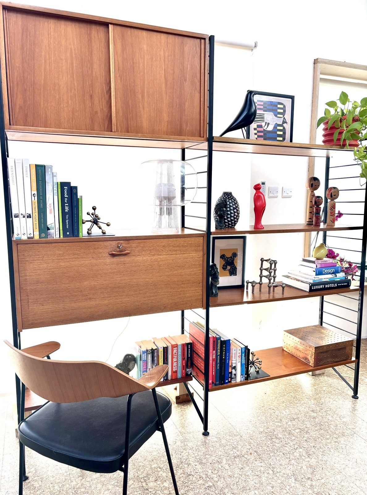 Mid Century Modular Ladderax Shelving Unit/Storage/Bookshelf/Desk Vintage Retro photo buy