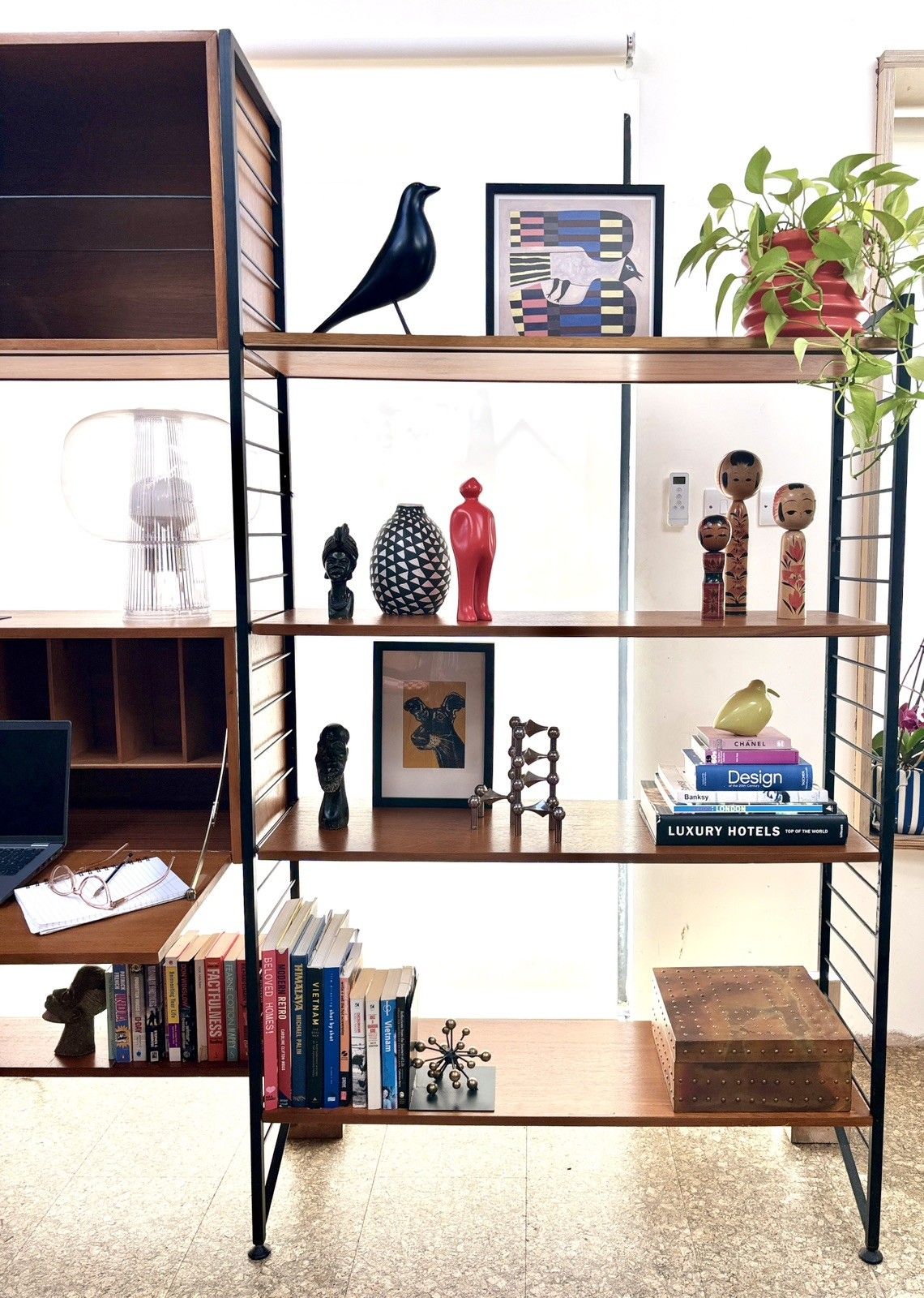 photo furniture Mid Century Modular Ladderax Shelving Unit/Storage/Bookshelf/Desk Vintage Retro