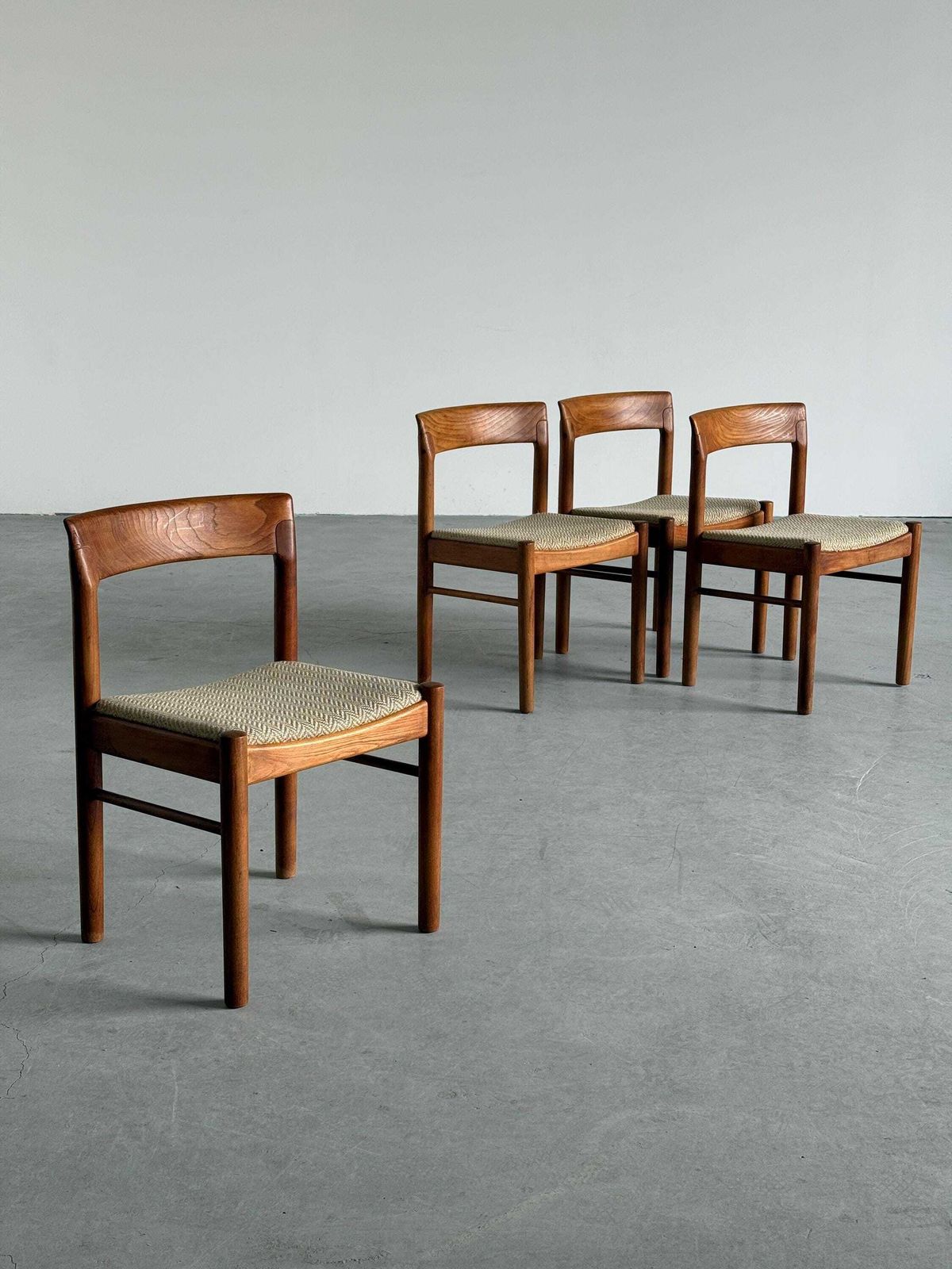Set Of 4 Teak Dining Chairs Produced By Bramin, Denmark, Circa 1960s photo 1358.0