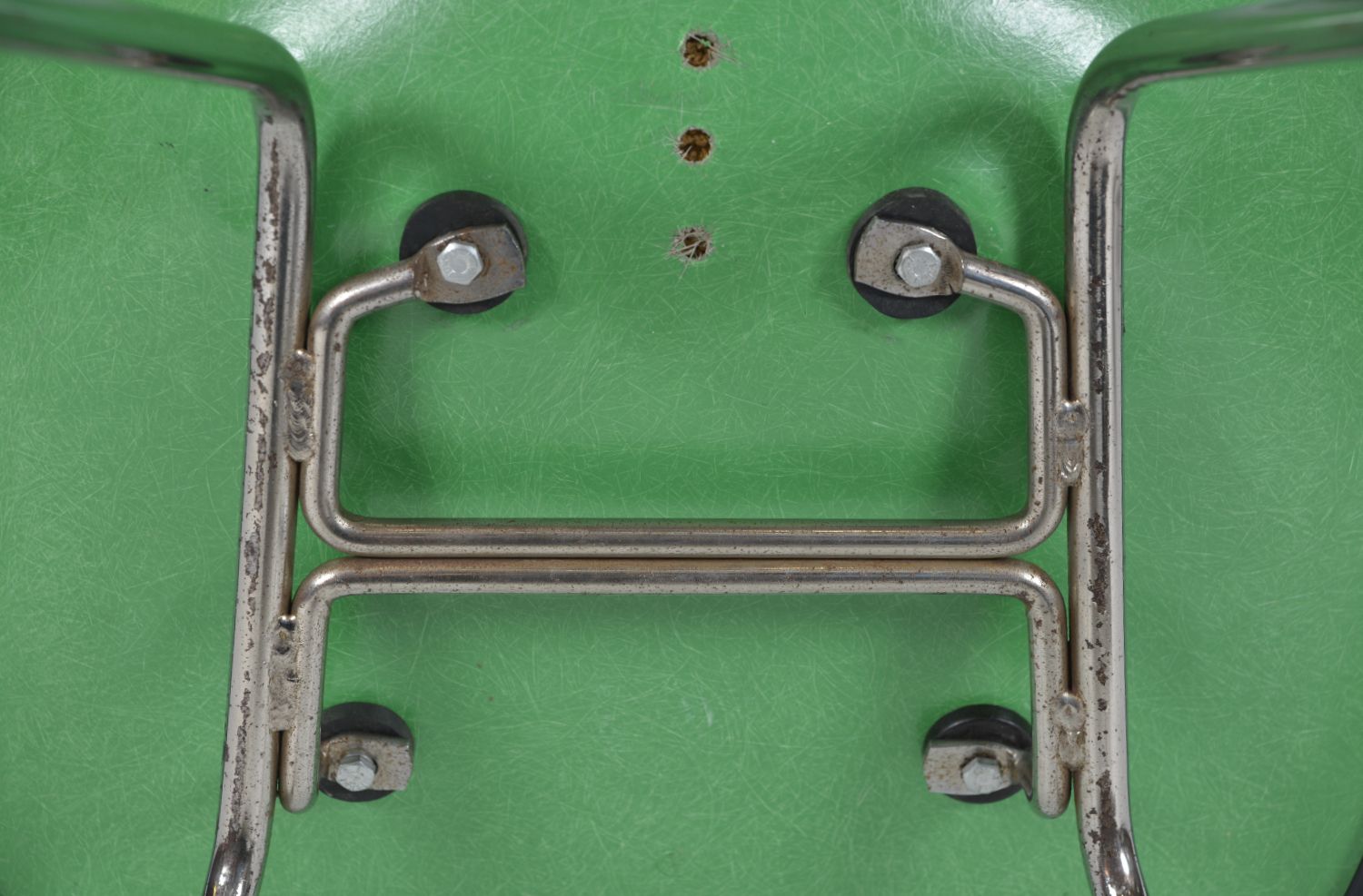 photo vinterior 1960s Herman Miller Eames Fibreglass Shell Green Msx 1 Low Dressing Occasional Chair