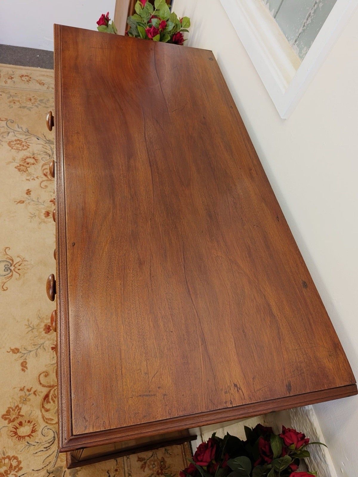 Victorian Mahogany 2 Over 3 Drawer Chest photo Furniture