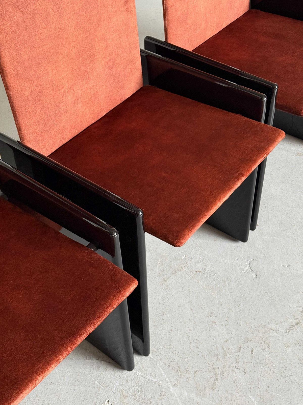 photo for sale Set Of 6 Kazuki Chairs By Kazuhide Takahama For Gavina, 1968 Italy