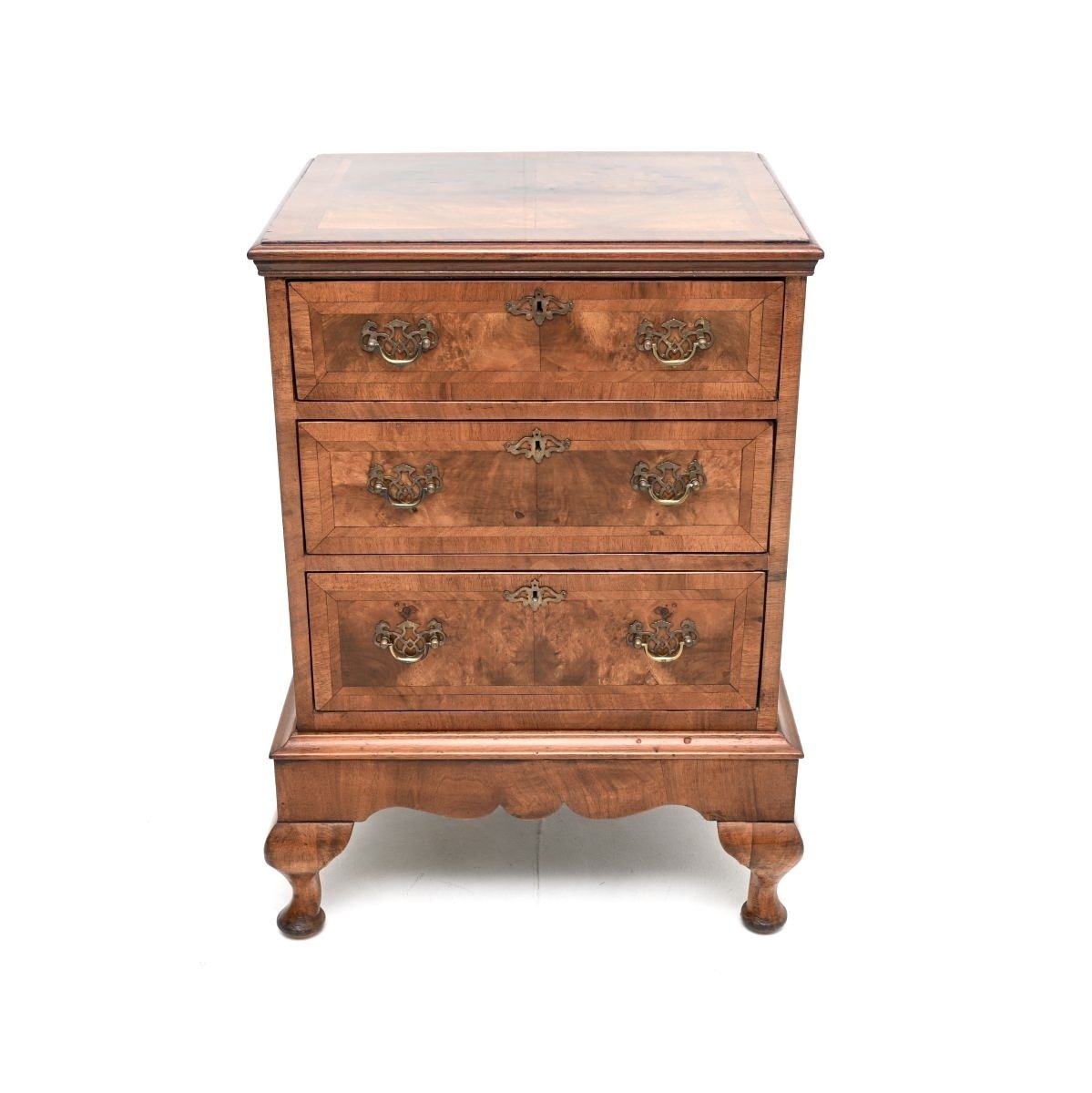 Antique Burr Walnut Chest On Legs photo furniture