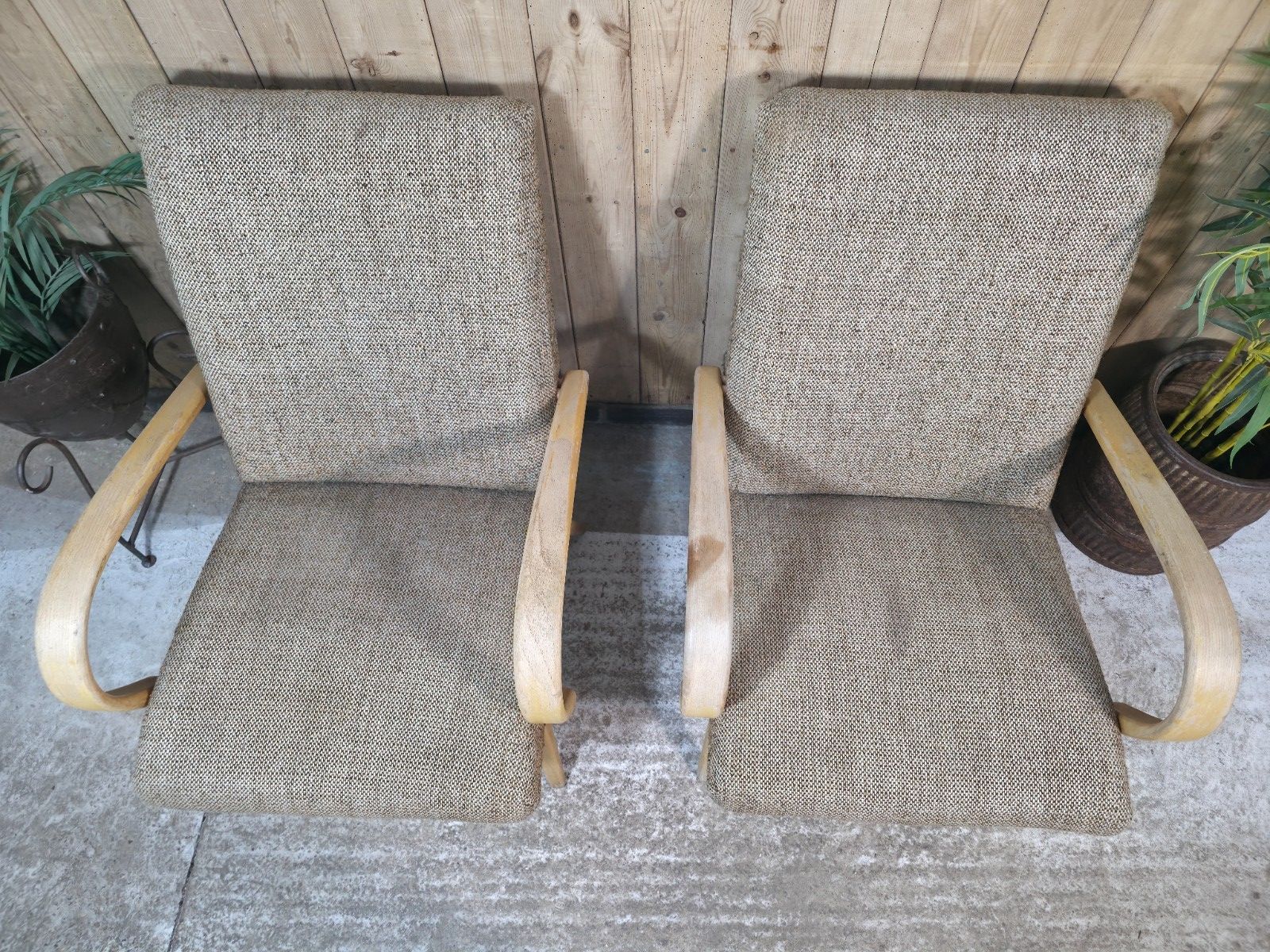 Pair Of Mid Century Jaroslav Smidek Retro Armchairs 1960s Czechoslovakian Design photo vinterior
