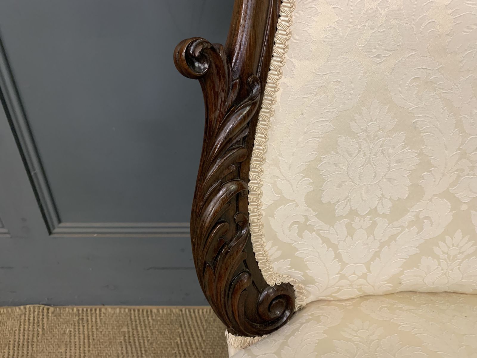 Victorian Rosewood Upholstered High Back Chair photo buy