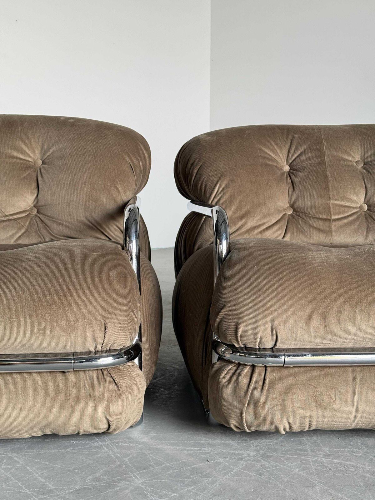 Reserved Pair Of Vintage Italian Armchairs By Mario Sabot, 1970s photo vintage
