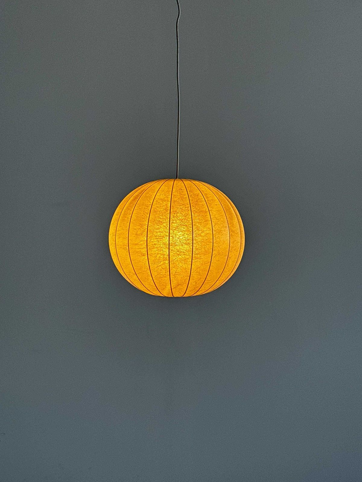 photo furniture Mid Century Cocoon Pendant Lamp In Style Of Achille Castiglioni, 1960s