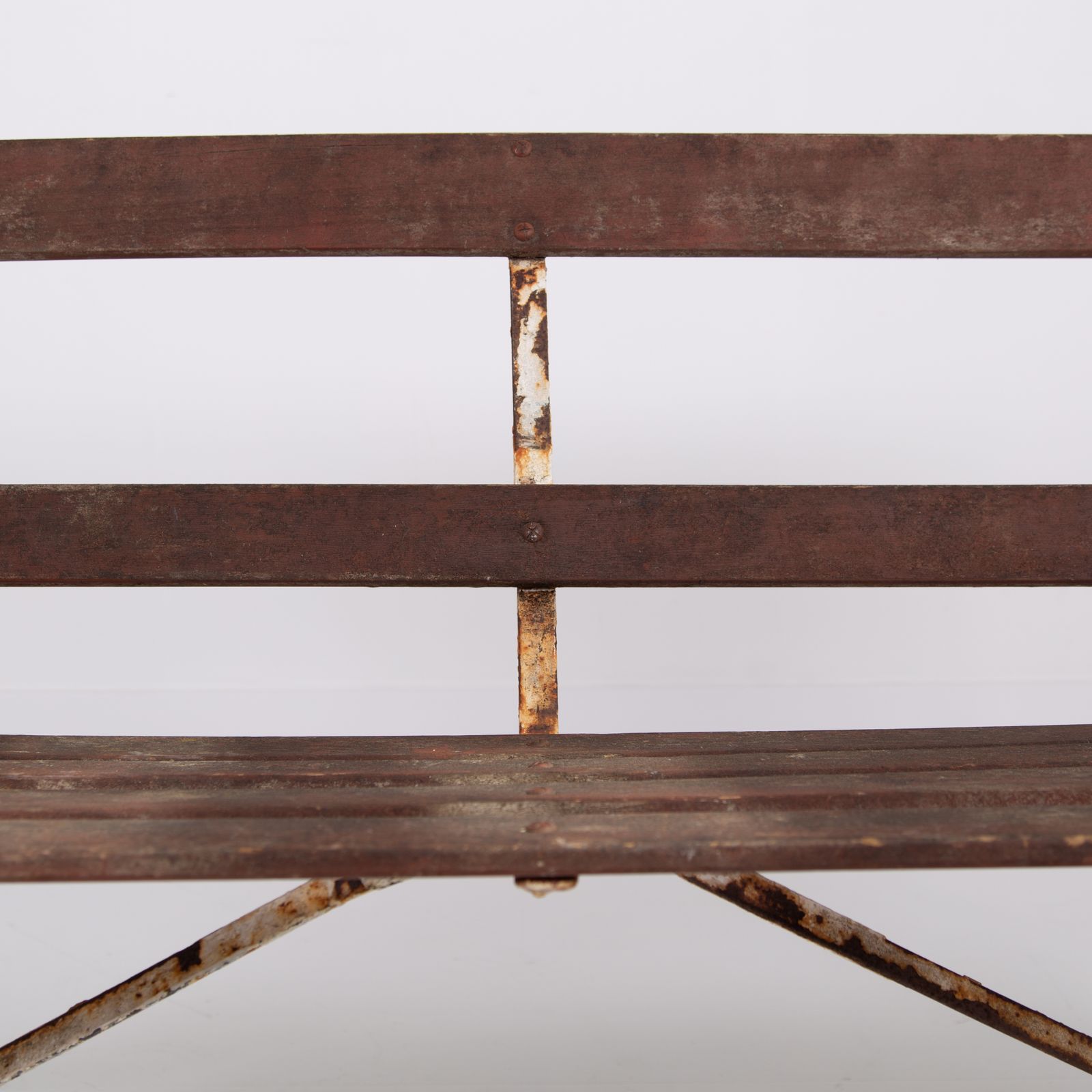 photo buy Late 19th Century Iron Garden Bench Seat