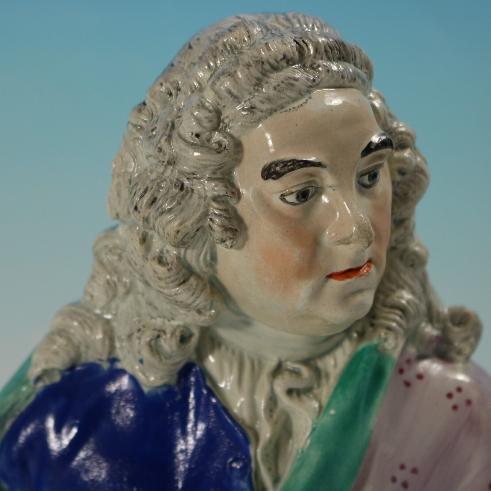 photo for sale Staffordshire Pearlware Bust Of The Composer Handel