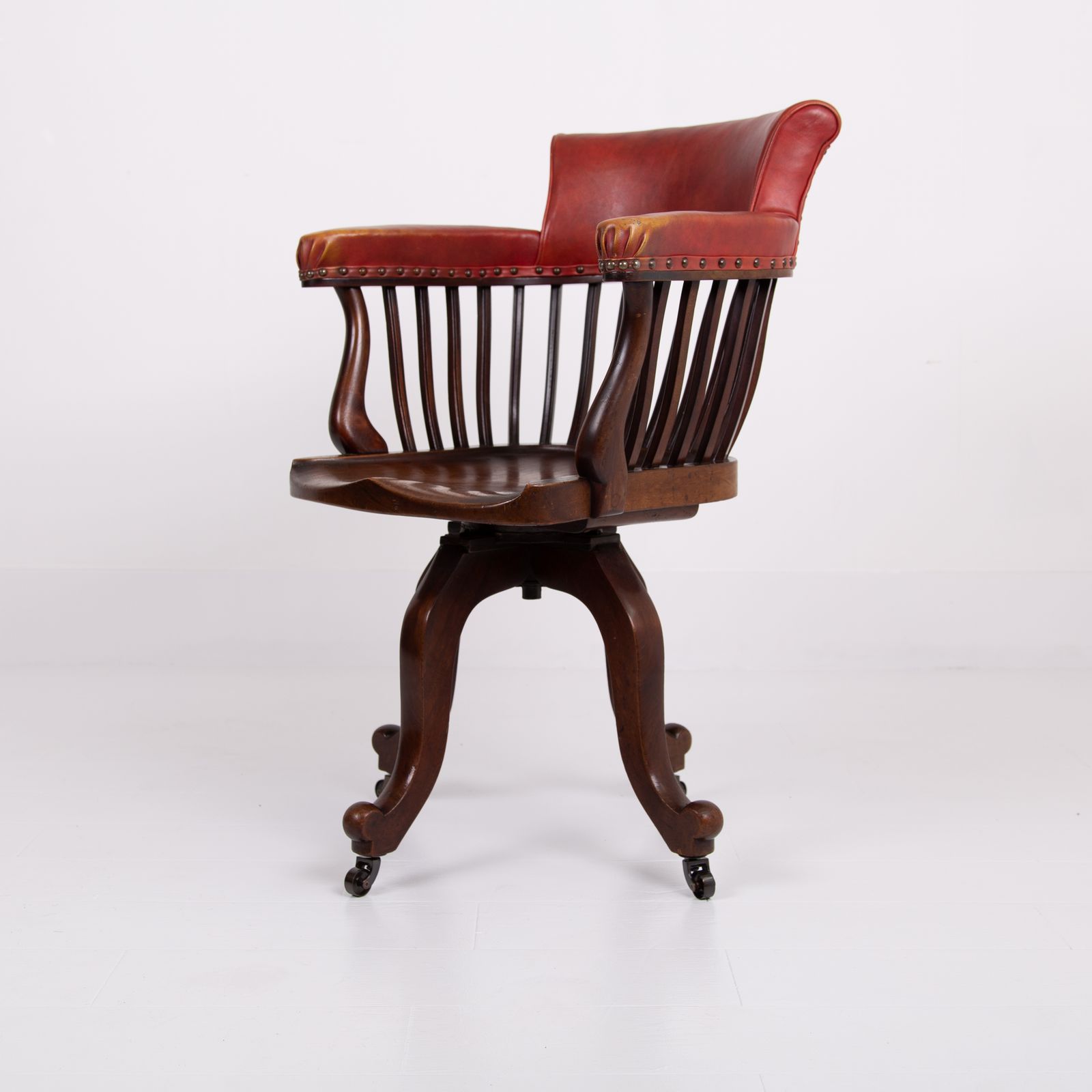 Antique Revolving Desk Chair C1900 photo Furniture