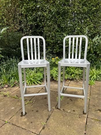 Pair Of Vice Versa Designer Bar Stools