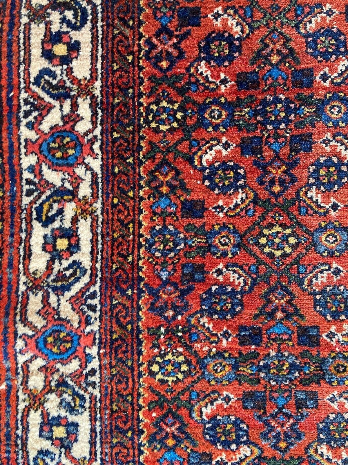 1200.0 Vintage Hamadan Runner 2.83m X 0.76m photo