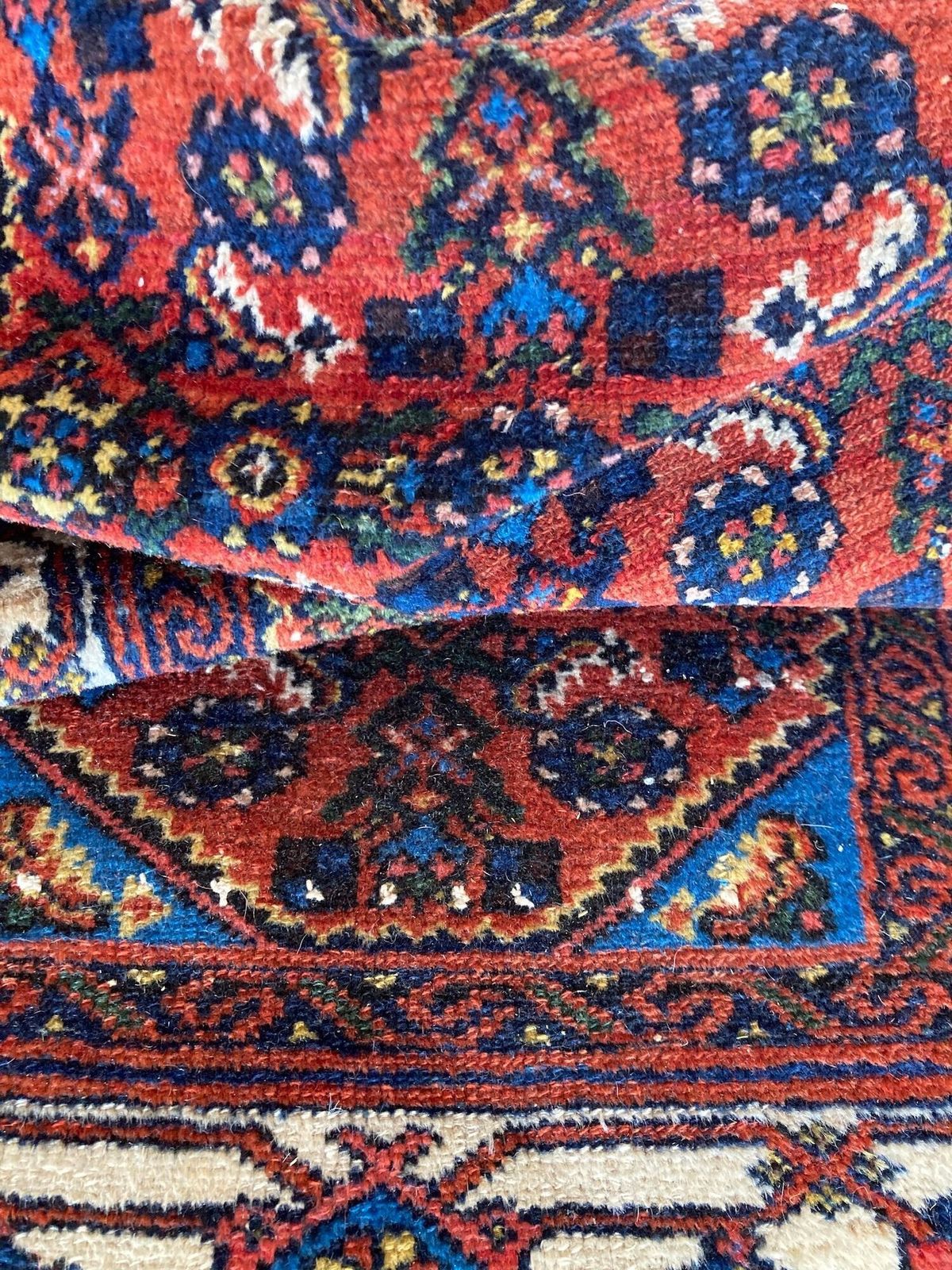 photo vintage Vintage Hamadan Runner 2.83m X 0.76m