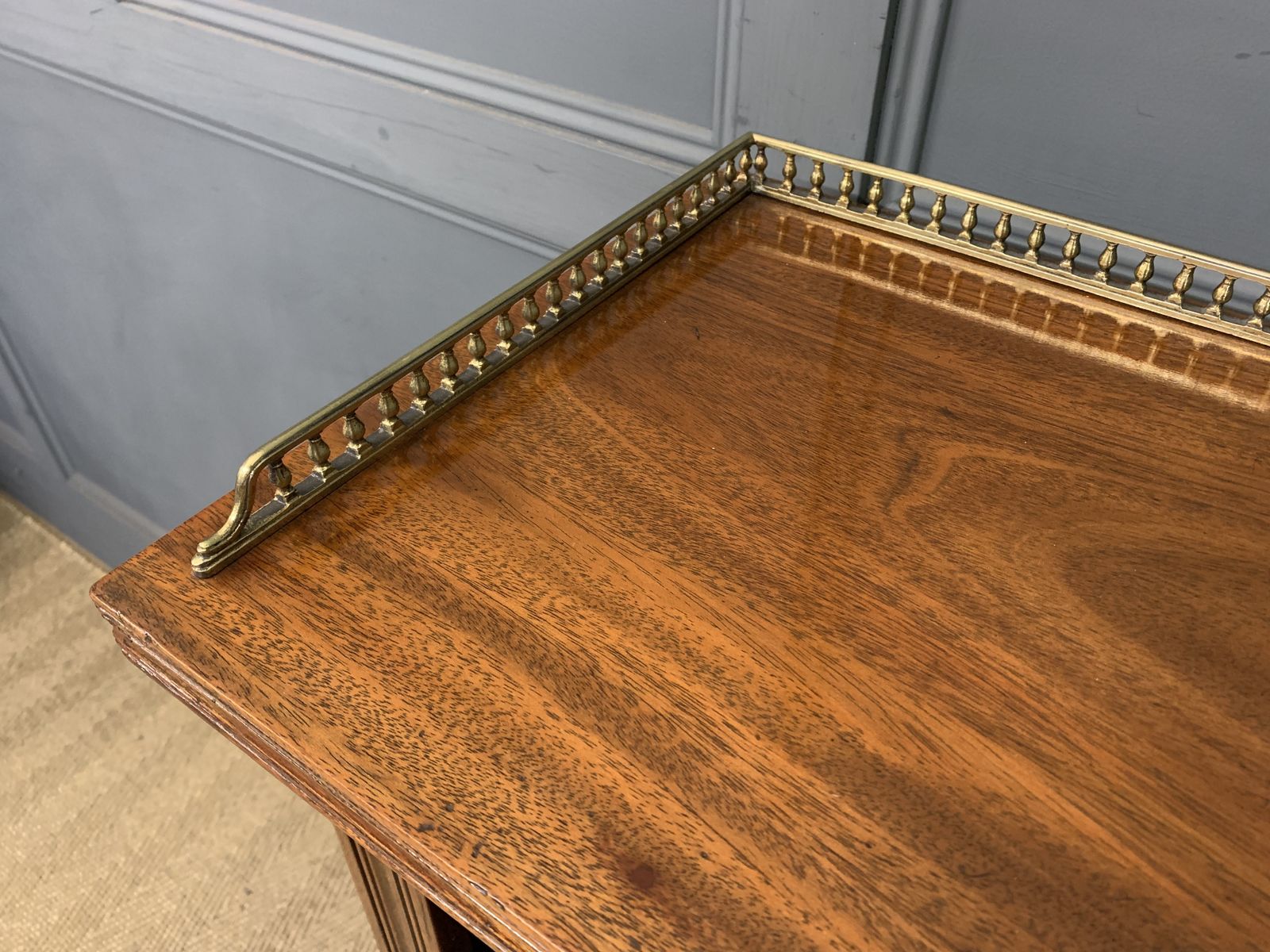 Late Victorian Walnut Open Bookcase photo for sale