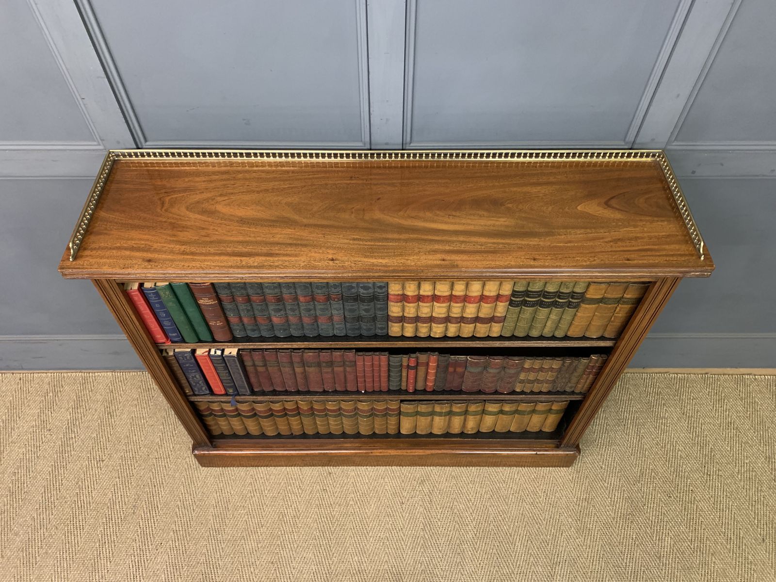 Late Victorian Walnut Open Bookcase photo vinterior