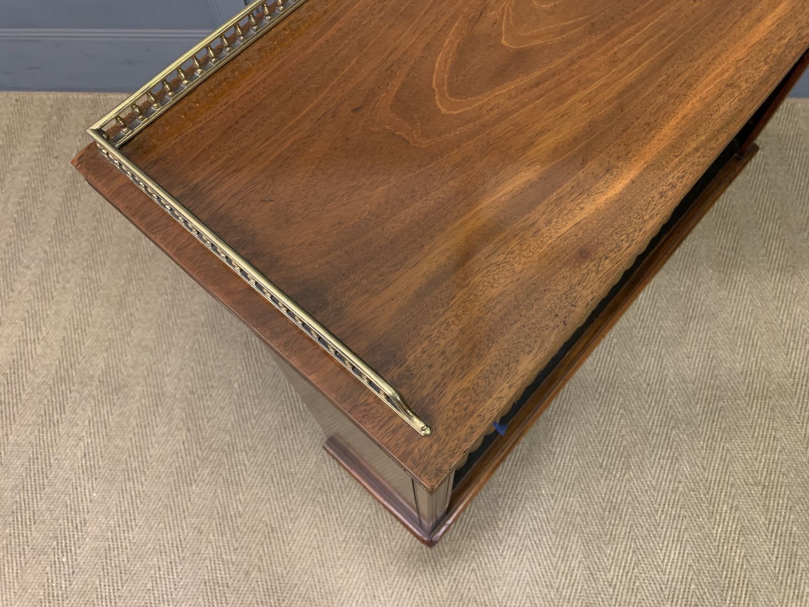 Late Victorian Walnut Open Bookcase photo vintage