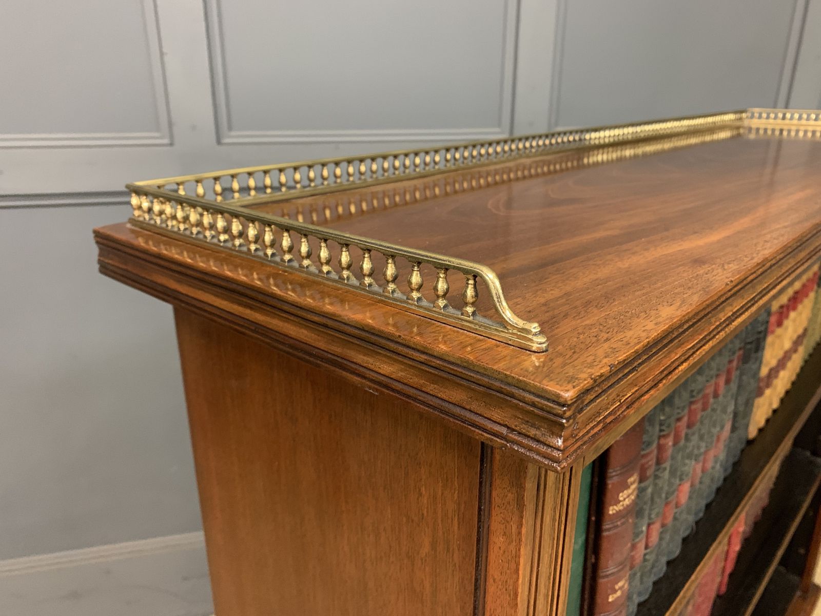 Furniture Late Victorian Walnut Open Bookcase photo