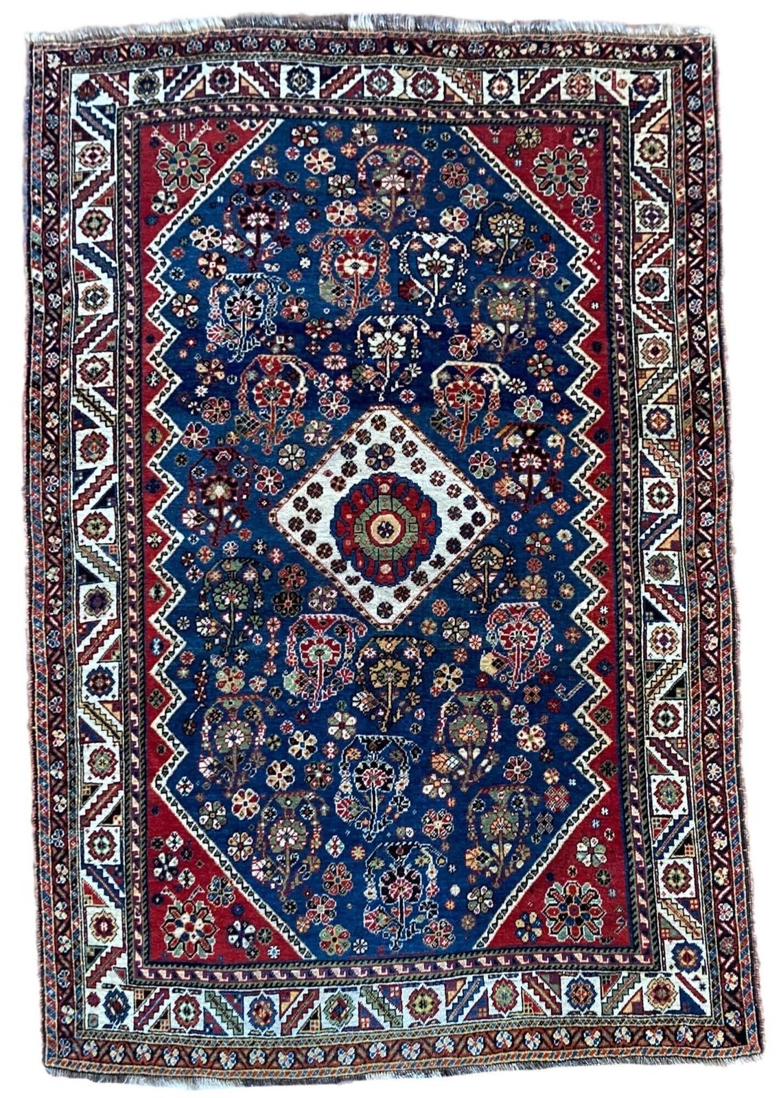 Antique Qashqai Rug 1.86m X 1.27m