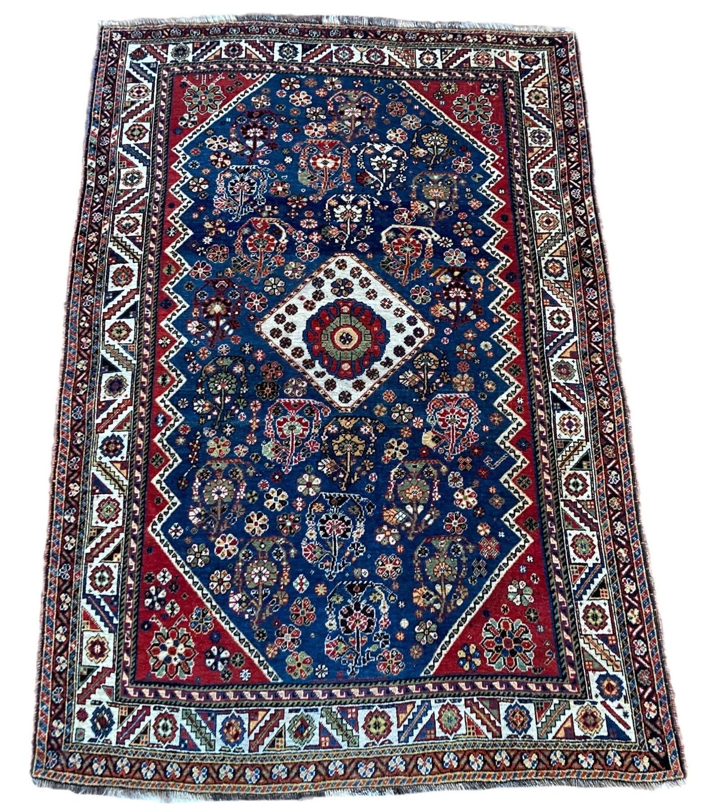 Antique Qashqai Rug 1.86m X 1.27m photo furniture