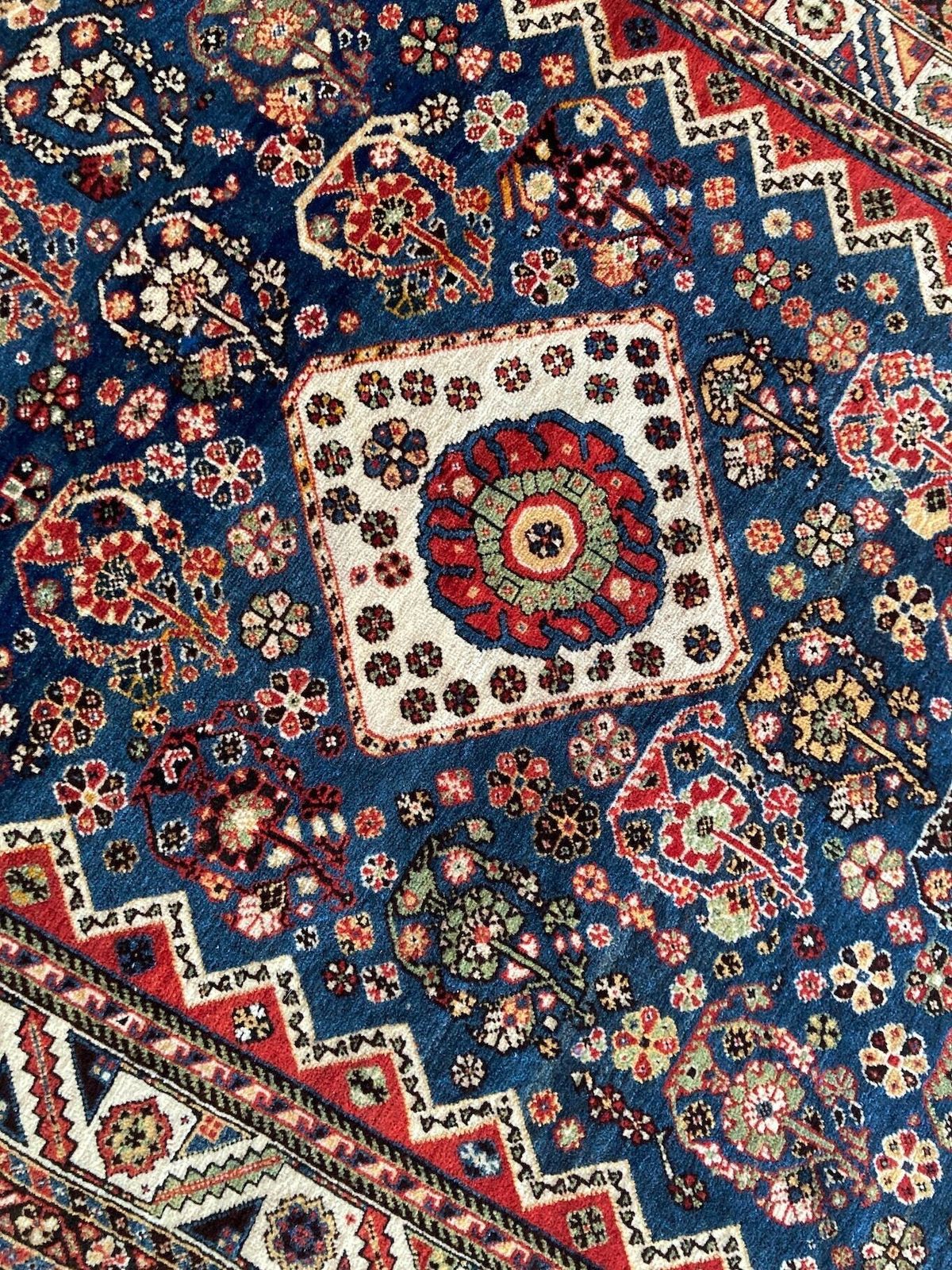 photo furniture Antique Qashqai Rug 1.86m X 1.27m