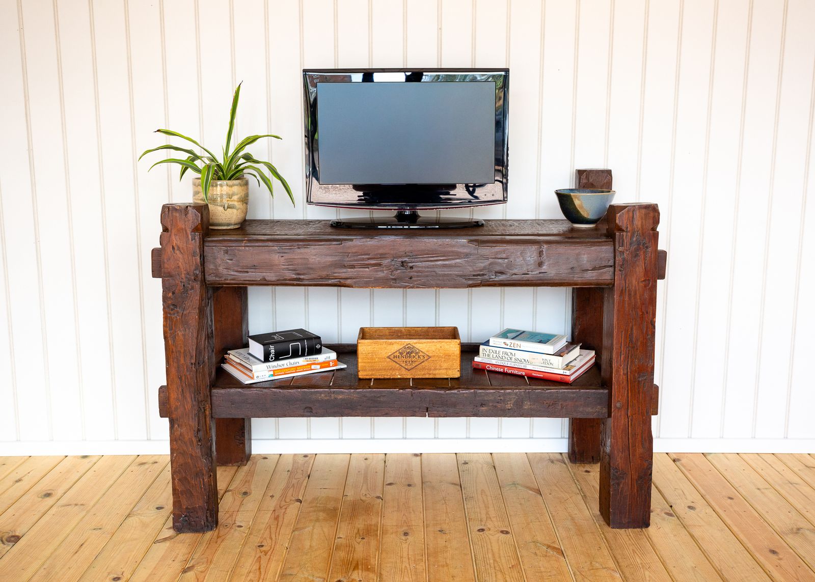 Antique Shelving Media Unit Display Stand Consol.E Primitive Brutalist Craftsman Rusti.C Artisan Buffet Serving Bar Provincial French photo 3750.0