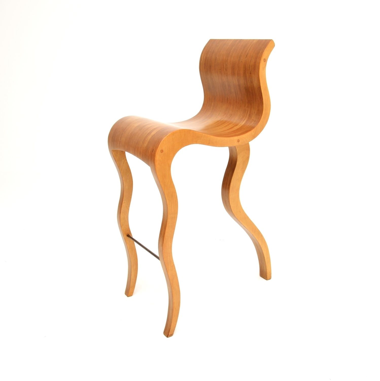 Vintage Laminated Sculptural Bar Stool photo furniture
