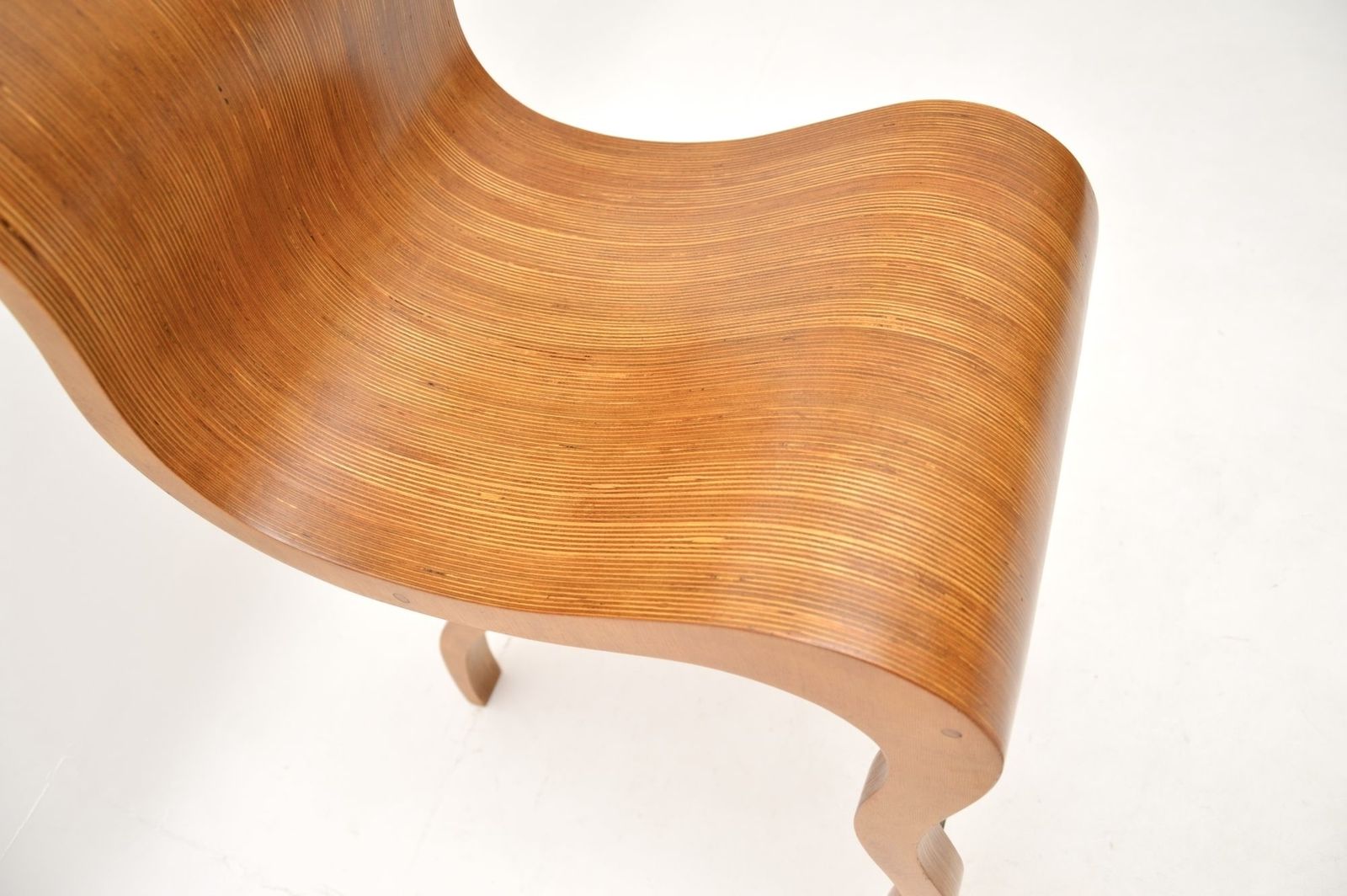 Vintage Laminated Sculptural Bar Stool photo vintage