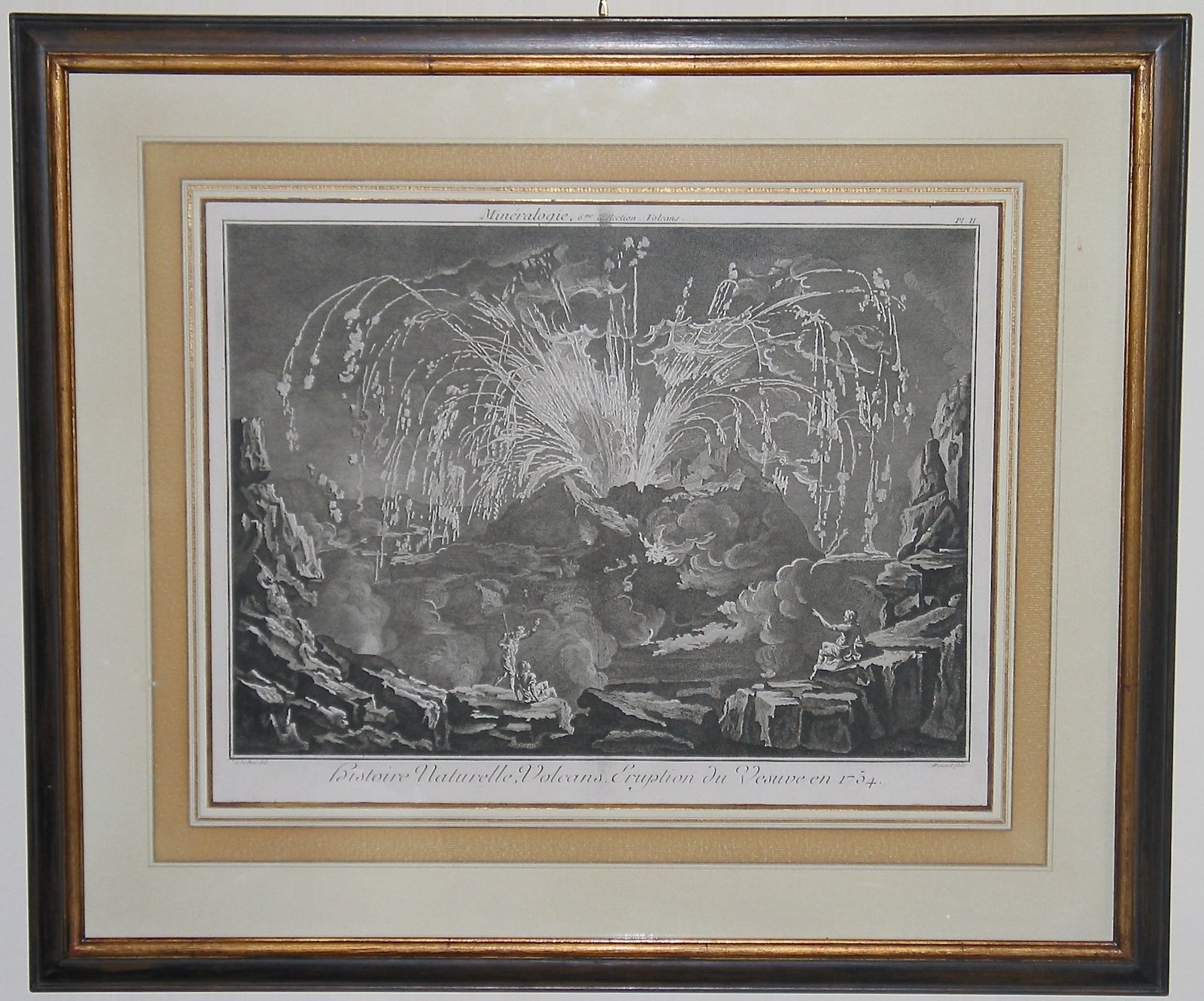 Encyclopedie: Eruption Of Mount Vesuvius In 1754 photo for sale