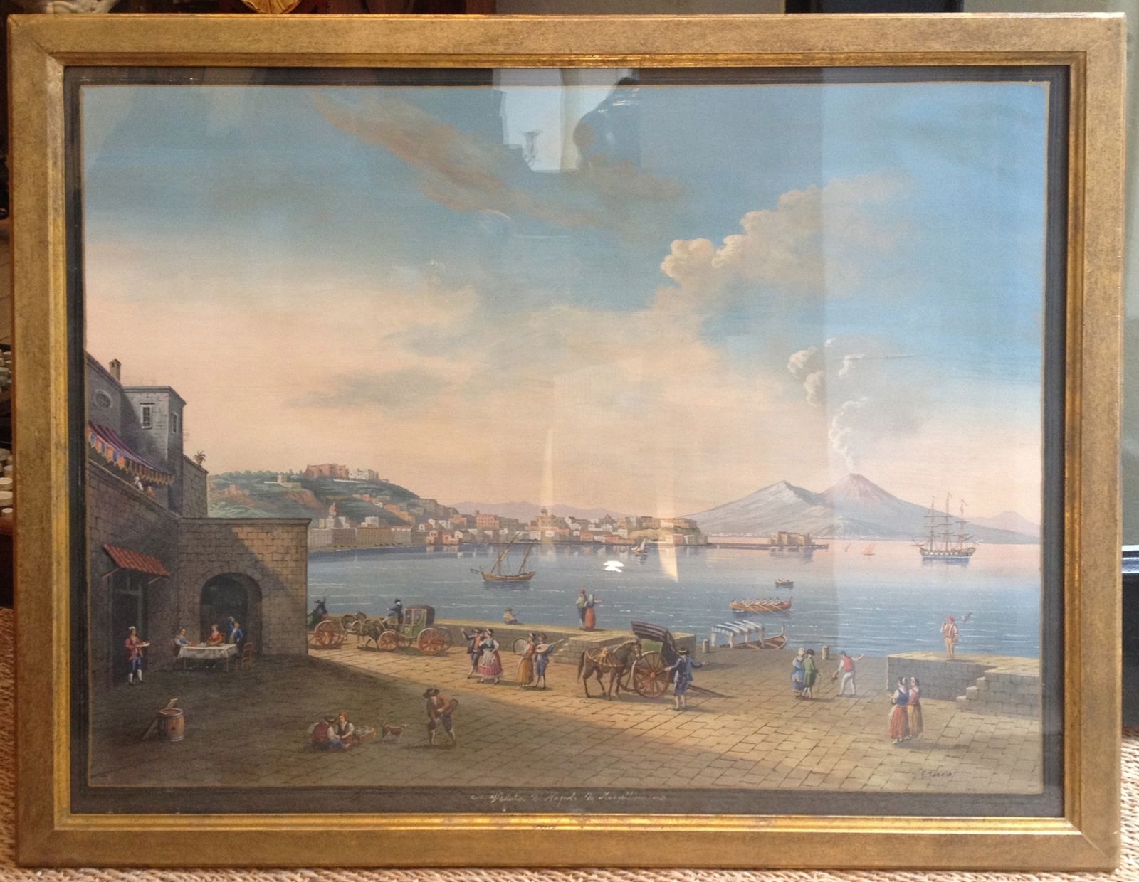 Pair Grand Tour Views Of Naples photo furniture