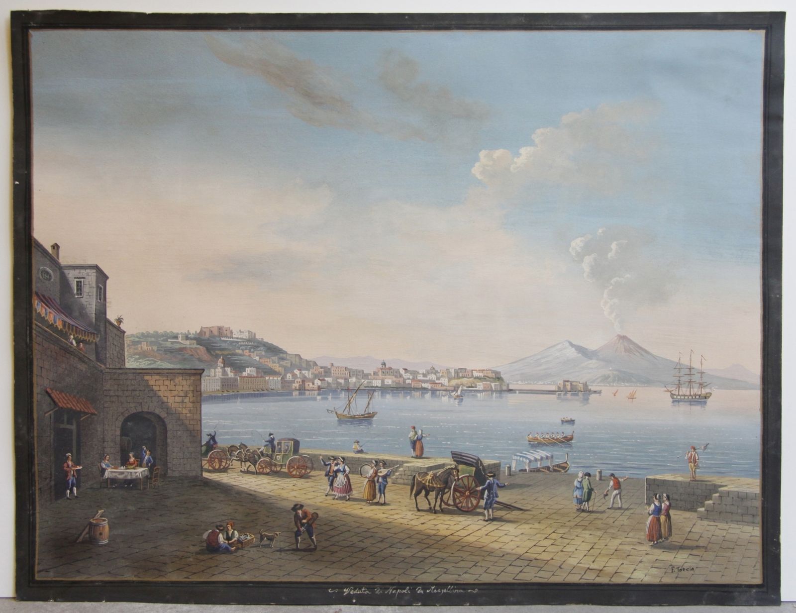 Pair Grand Tour Views Of Naples photo Art