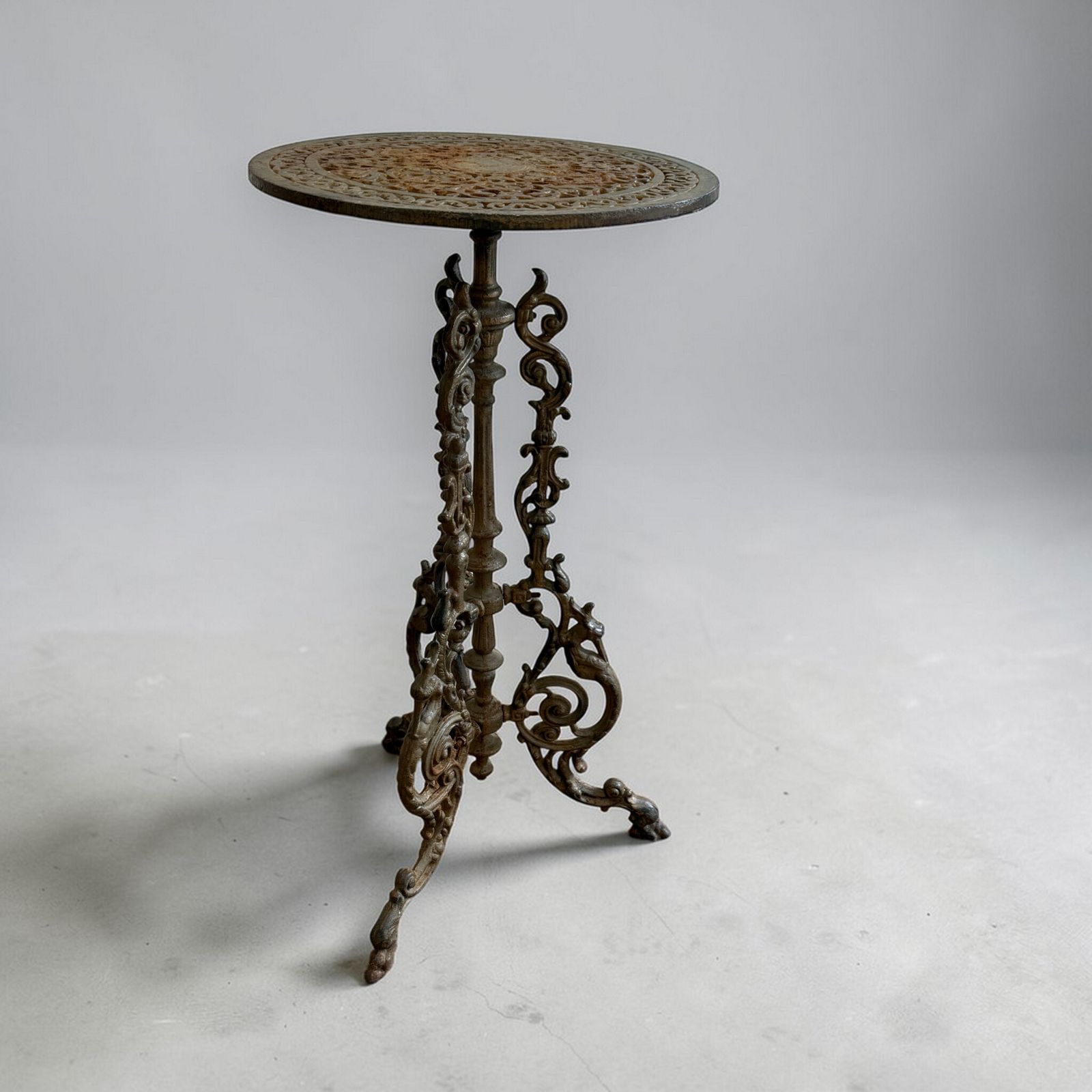 Pair Of Victorian Cast Iron Garden Tables photo Garden Furniture