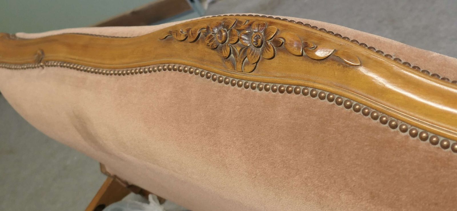 French Upholstered Château Double Bed photo vinterior