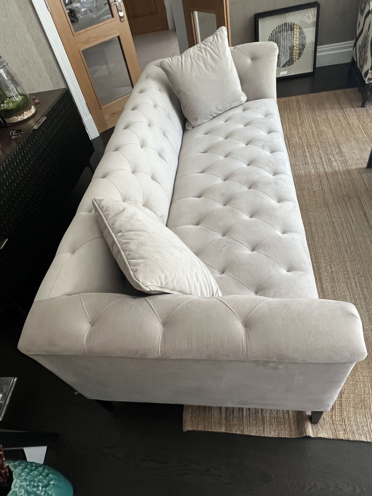 Eichholz Cesare 1x 3 Person Sofa, Cushions And 2no. Armchairs   Virtually Unused photo vintage