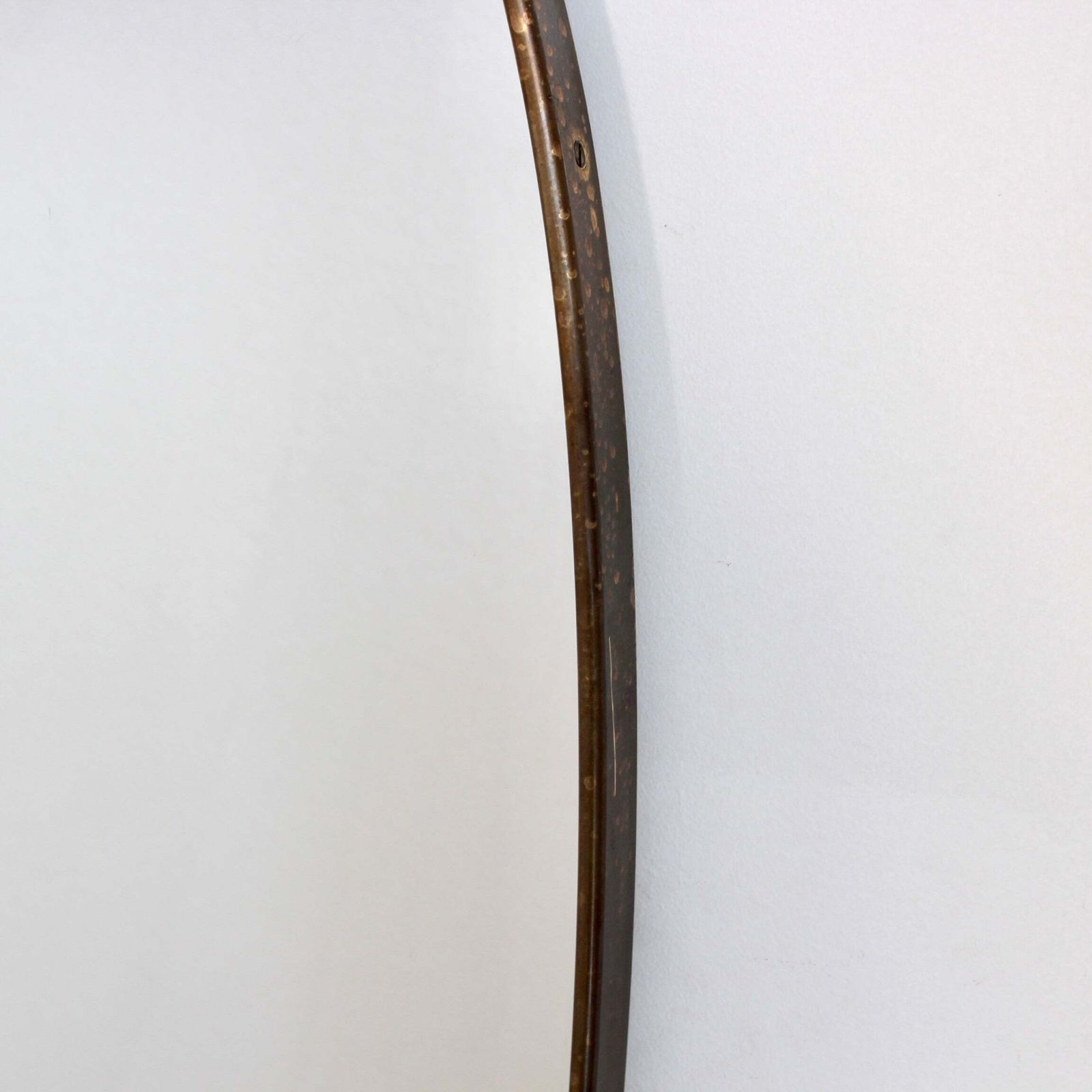 Mid Century Italian Wall Mirror With Brass Frame (Circa 1960s) photo 1920.0