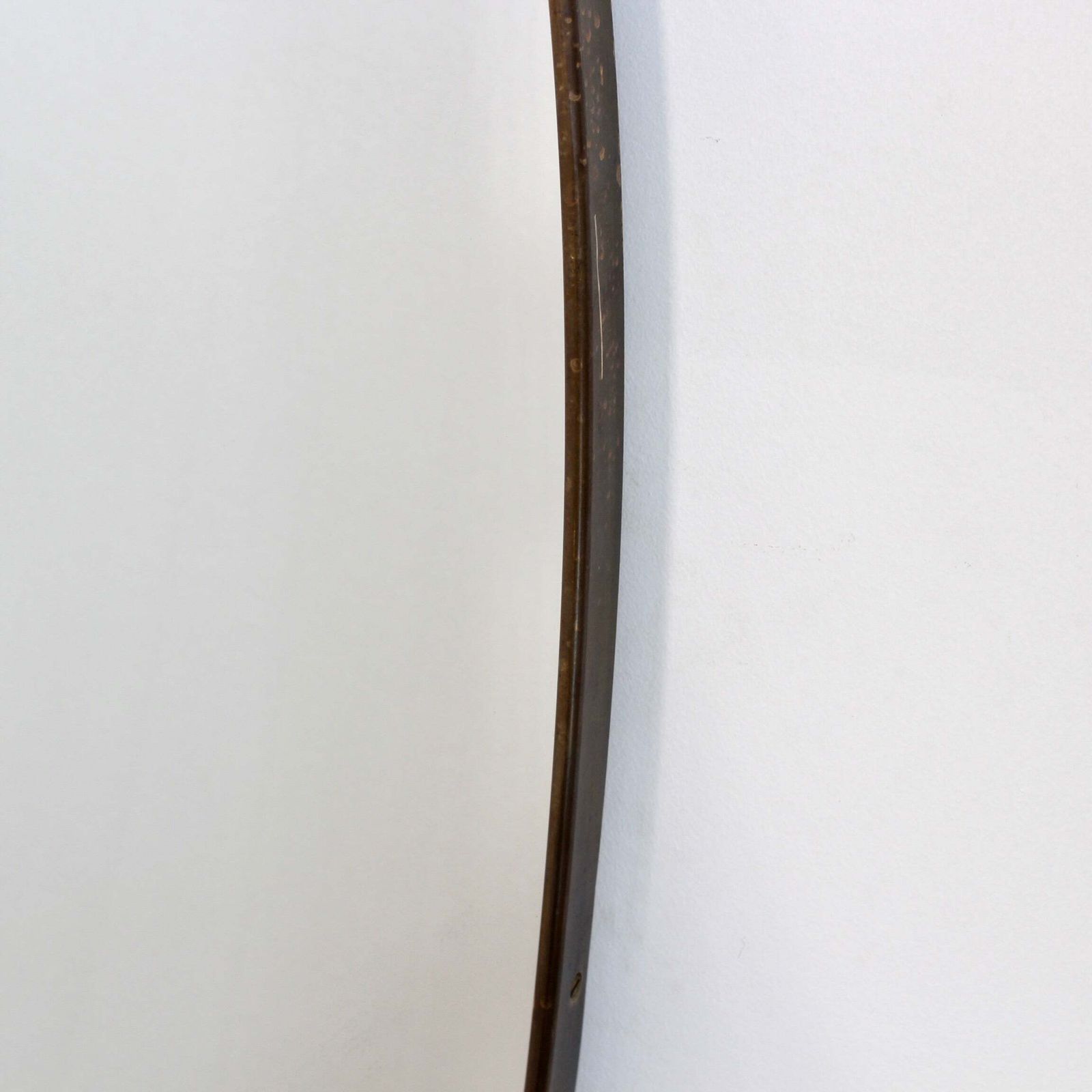 Mid Century Italian Wall Mirror With Brass Frame (Circa 1960s) photo vinterior