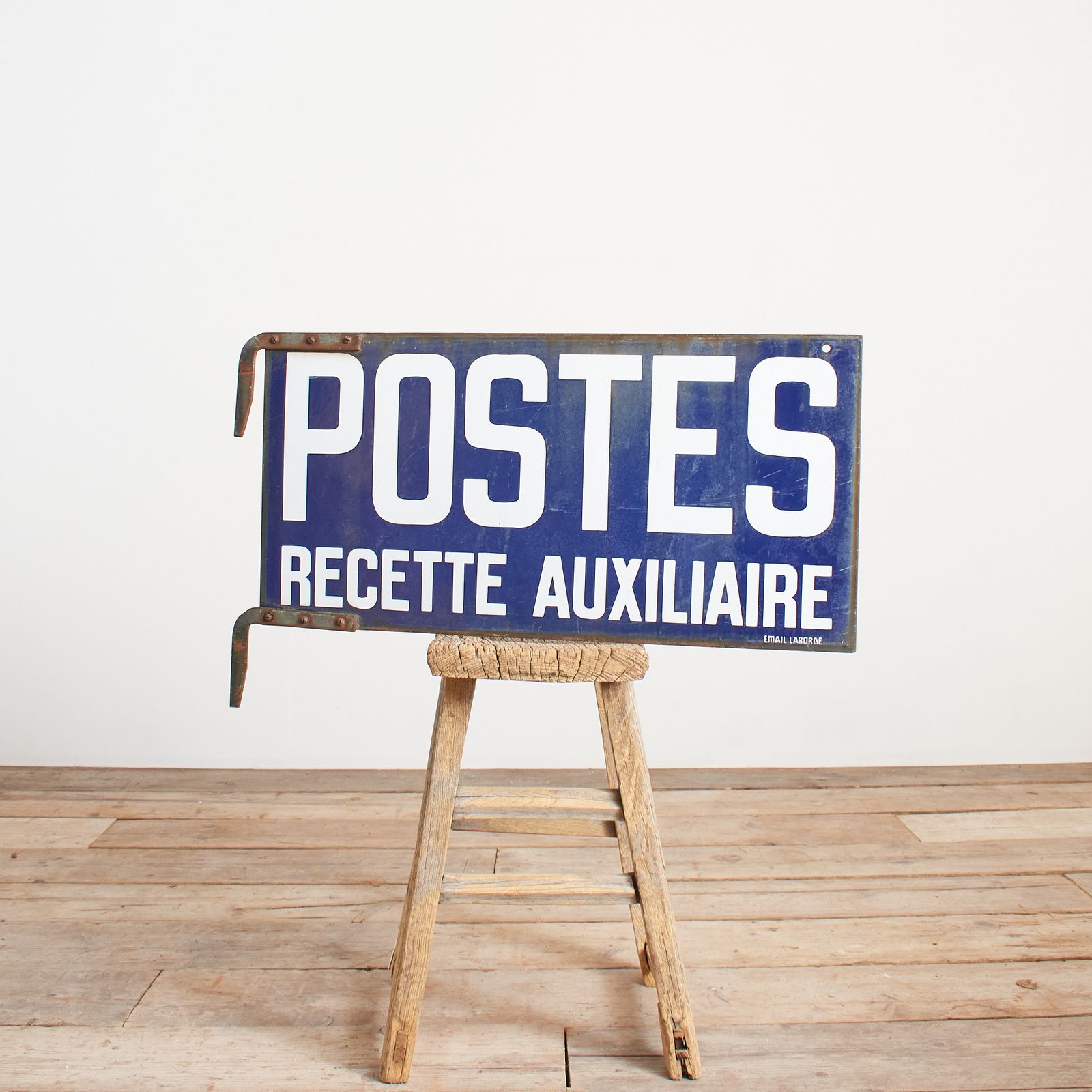 Antique French Enamel Post Office Metal Sign