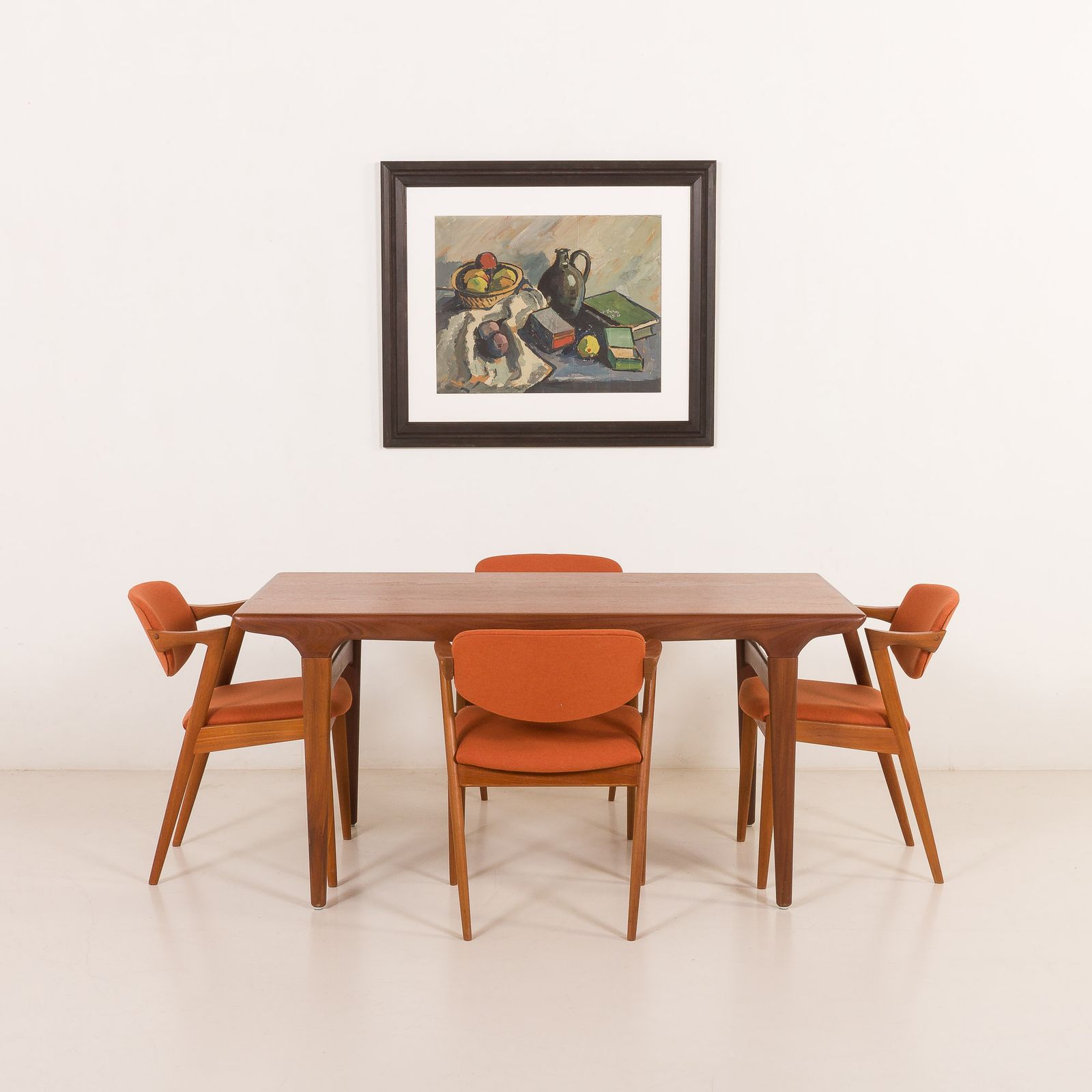 Vintage Still Life Painting, End Of 20th Century